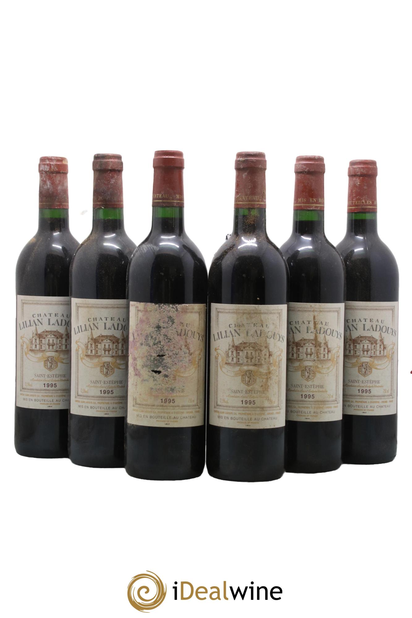 Château Lilian Ladouys Cru Bourgeois 1995 - Lot of 6 bottles - 0