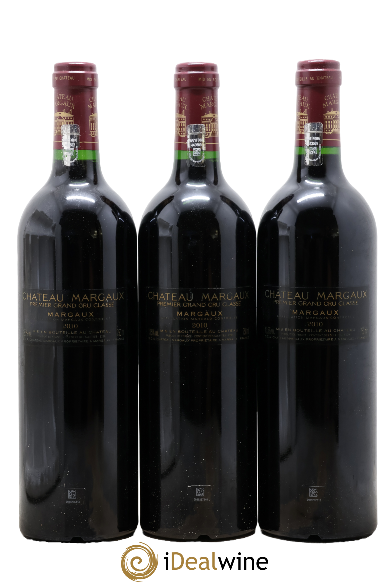 Château Margaux 1er Grand Cru Classé 2010 - Lot de 3 bouteilles - 1