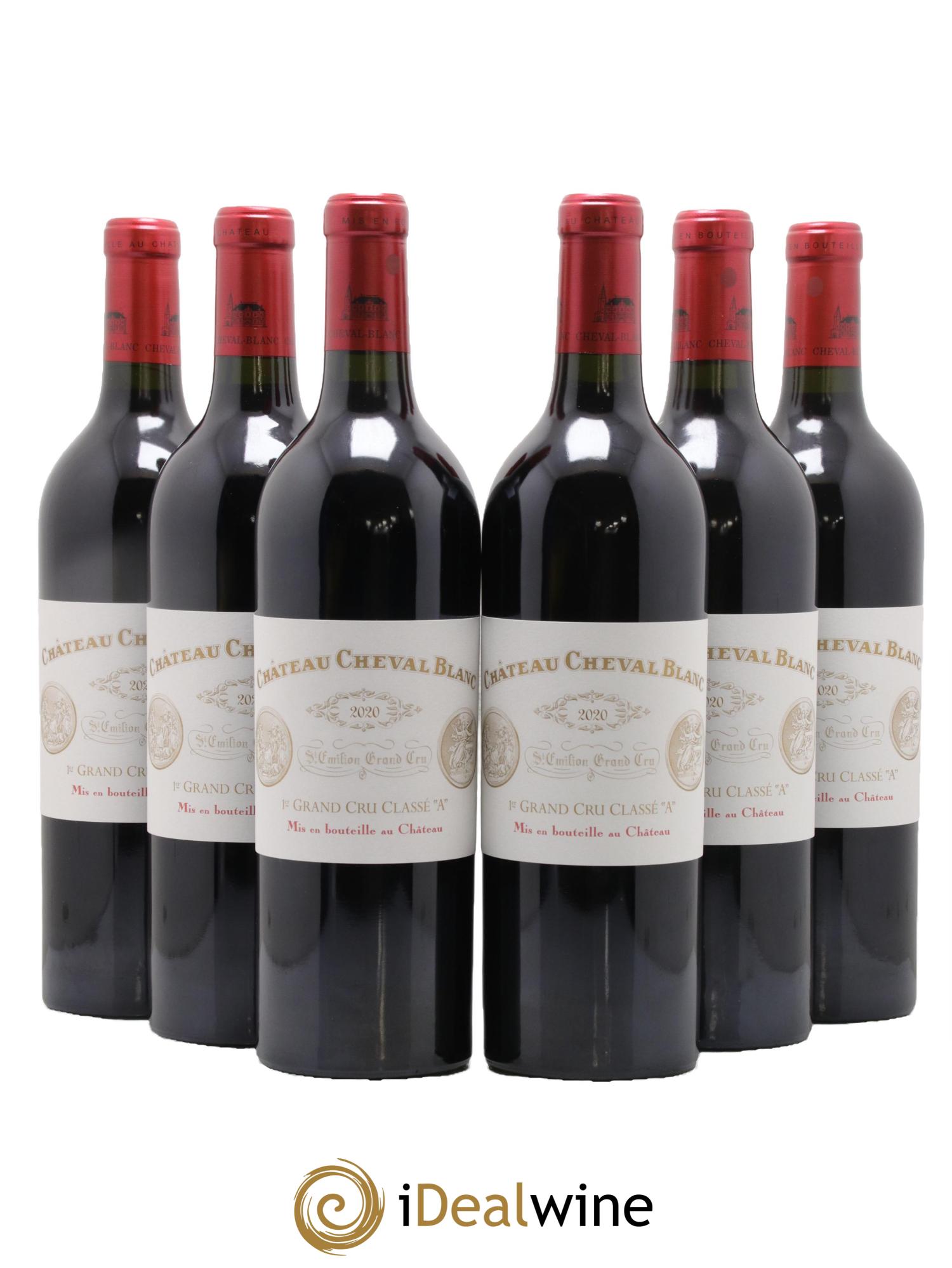 Château Cheval Blanc 1er Grand Cru Classé A 2020 - Lot de 6 bouteilles - 0