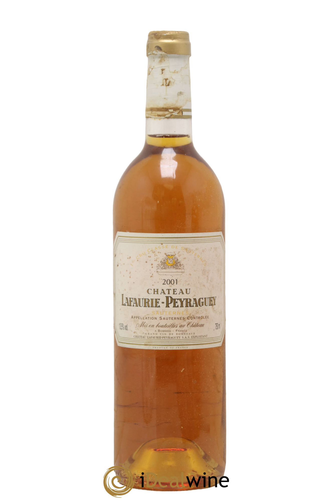 Château Lafaurie-Peyraguey 1er Grand Cru Classé 2001 - Lot de 1 bouteille - 0