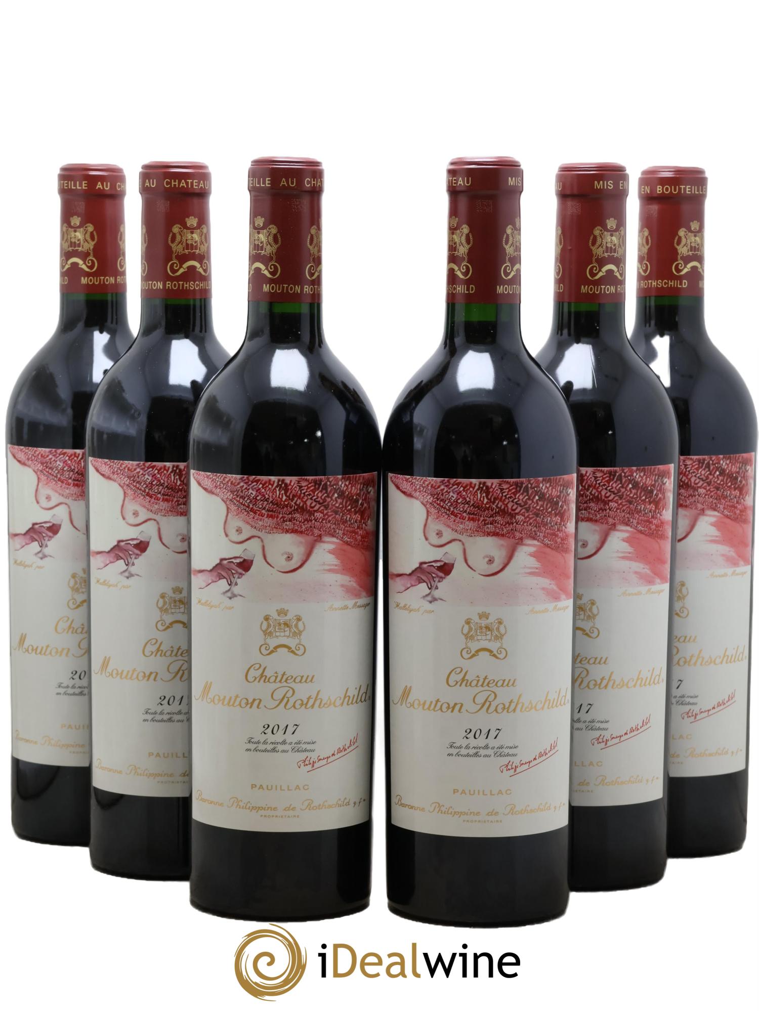 Château Mouton Rothschild 1er Grand Cru Classé 2017 - Lot of 6 bottles - 0