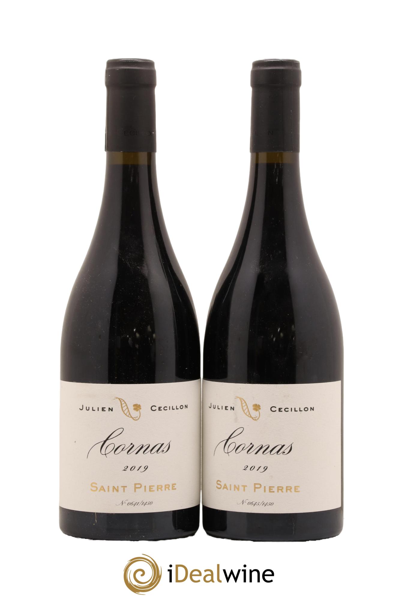 Cornas Saint-Pierre Julien Cecillon 2019 - Lot de 2 bouteilles - 0