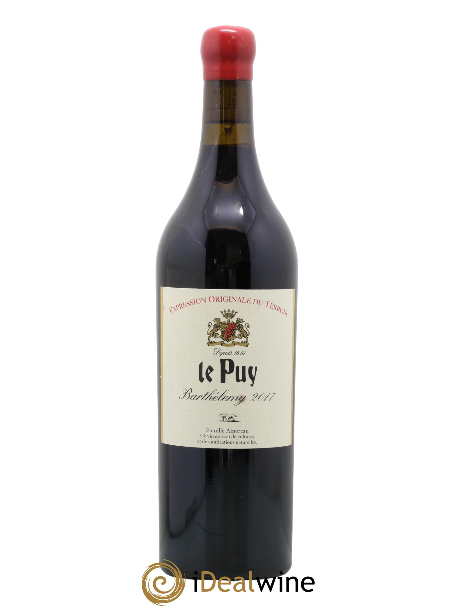 Le Puy - Cuvée Barthélemy 2017 - Lot de 1 bouteille - 0