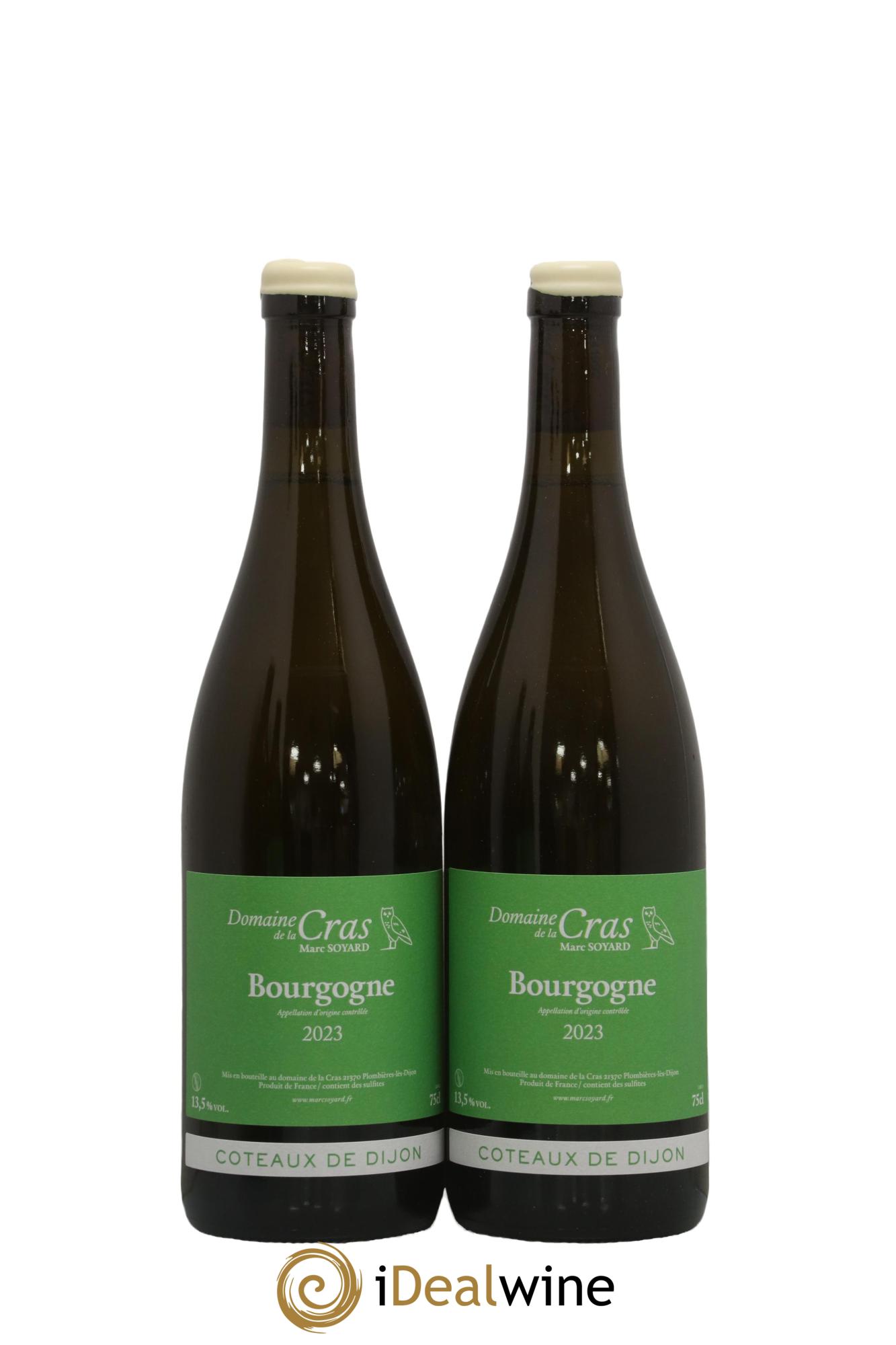 Coteaux de Dijon Domaine de la Cras - Marc Soyard 2023 - Lot de 2 bouteilles - 0
