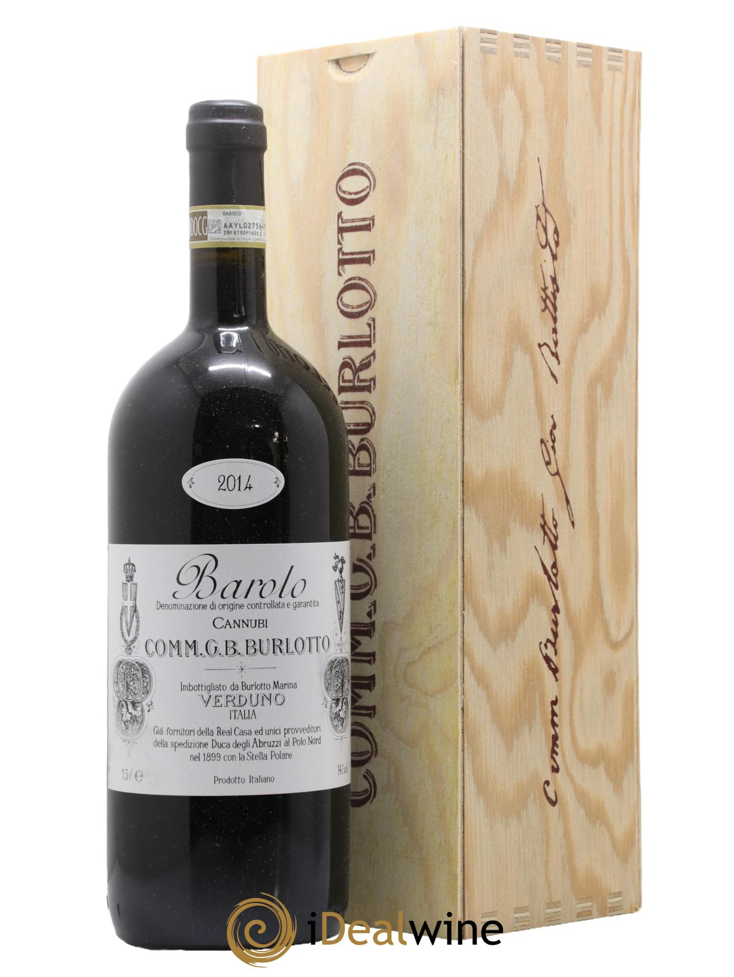 Barolo DOCG Cannubi Comm. Giovan Battista Burlotto 2014 - Lot de 1 magnum - 0