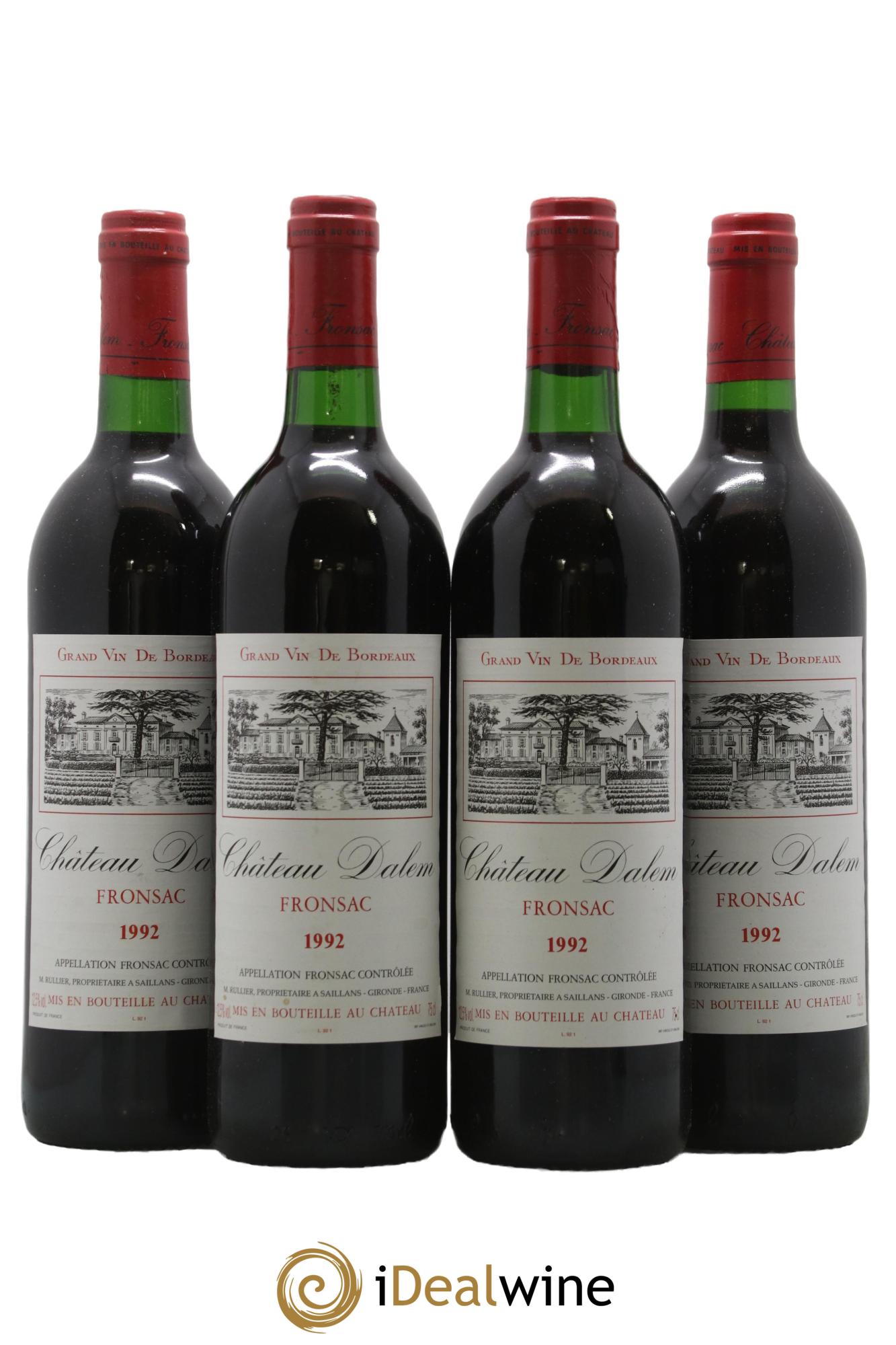 Château Dalem 1992 - Lot of 4 bottles - 0