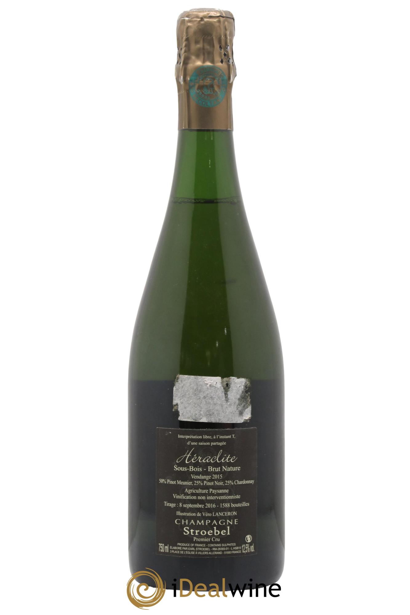 Héraclite Brut Nature Stroebel 2015 - Lot de 1 bouteille - 1