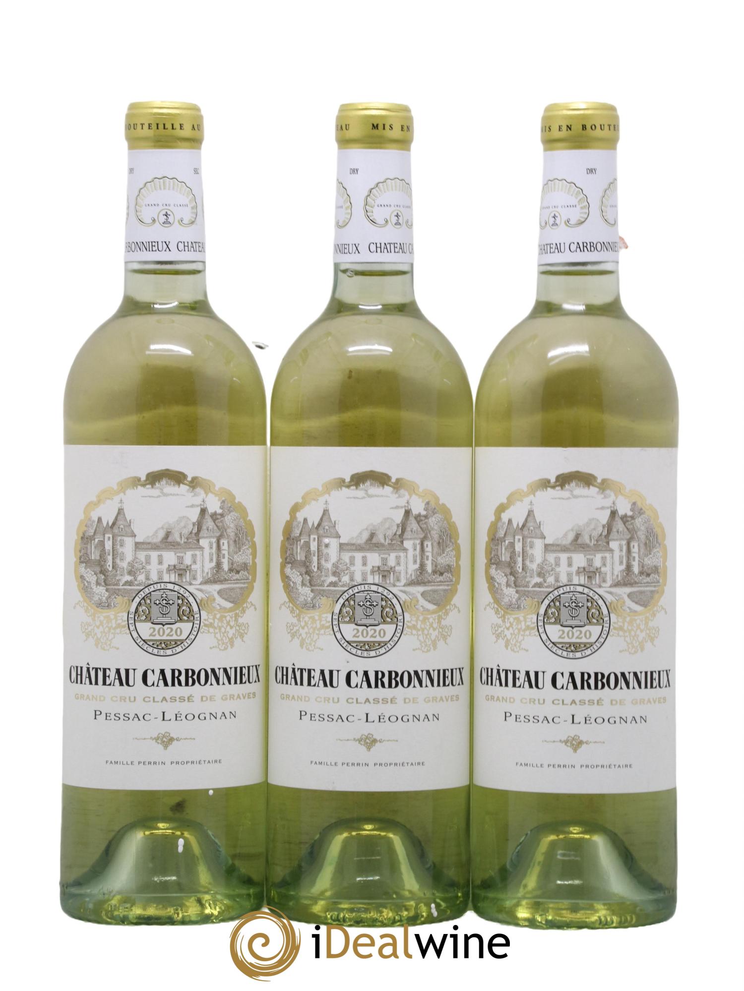 Château Carbonnieux Cru Classé de Graves 2020 - Lot de 3 bouteilles - 0