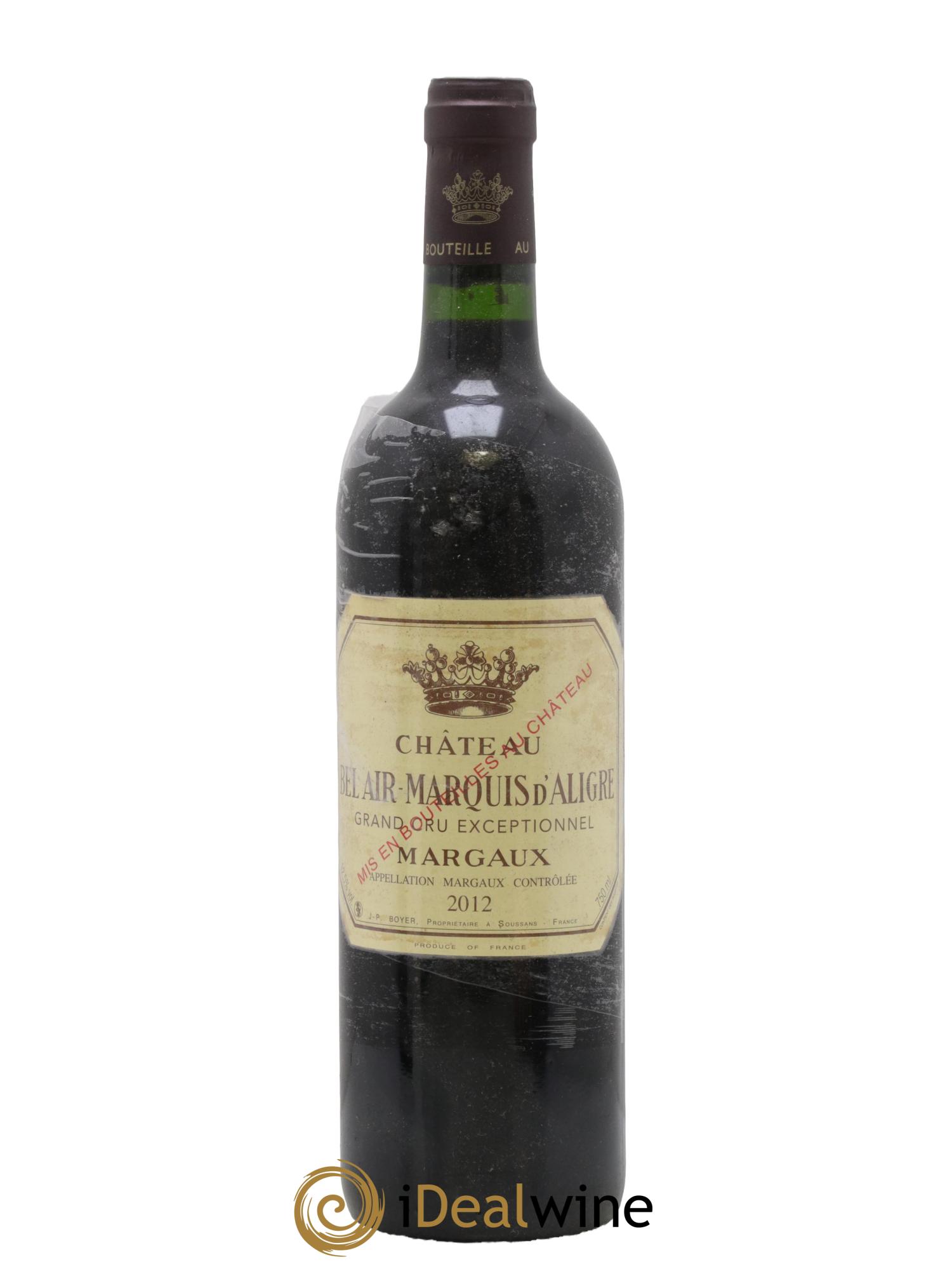 Château Bel Air Marquis d'Aligre 2012 - Lot de 1 bouteille - 0
