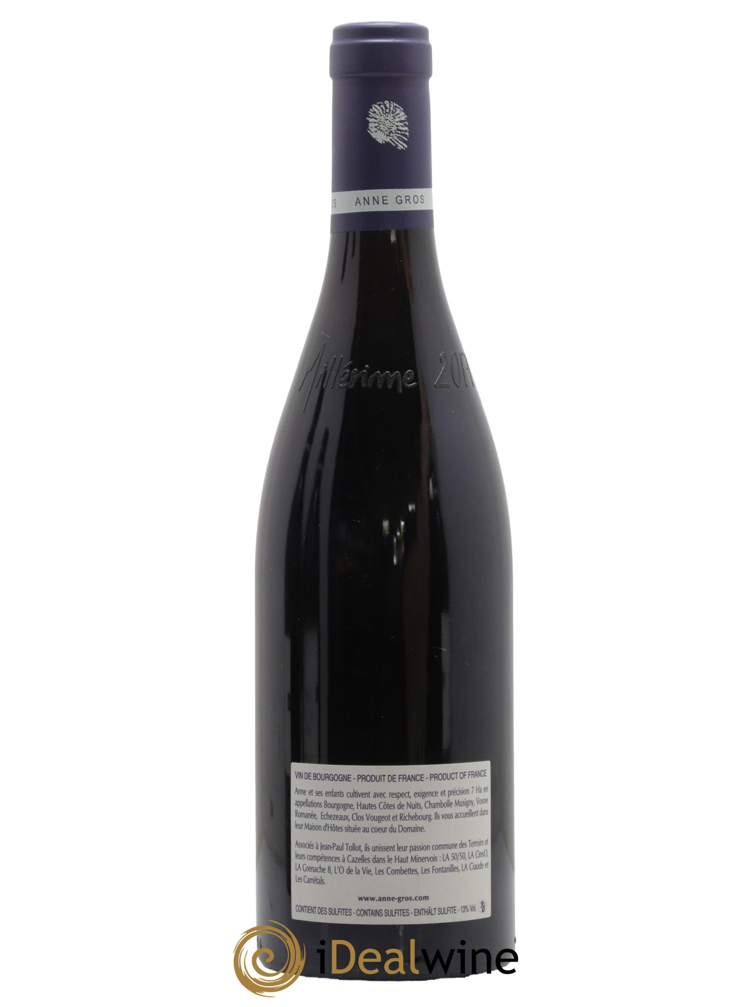 Clos de Vougeot Grand Cru Anne Gros 2017 - Lot of 1 bottle - 1
