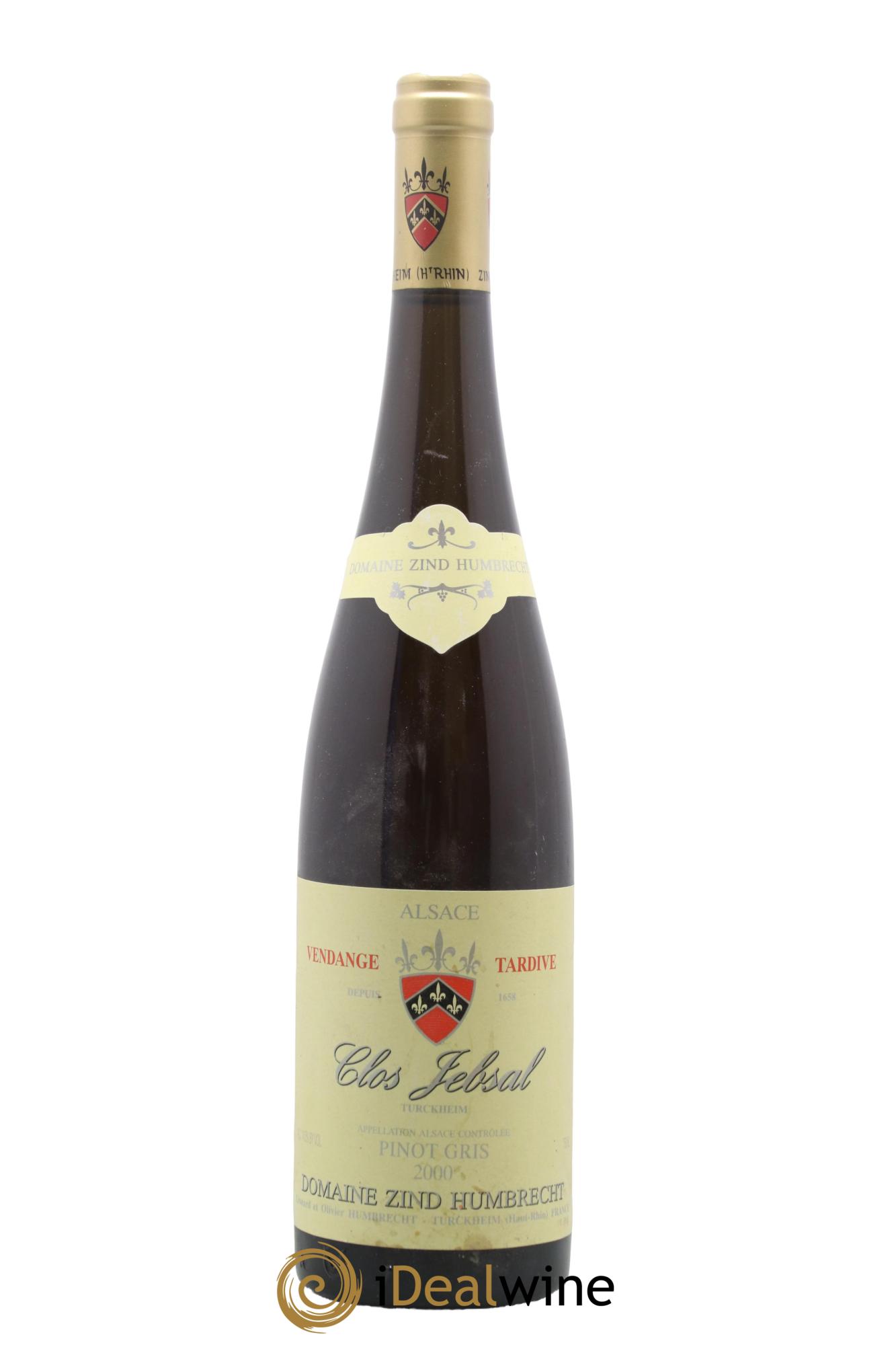 Alsace Pinot Gris Clos Jebsal Zind-Humbrecht (Domaine) Vendange Tardive 2000 - Posten von 1 Flasche - 0