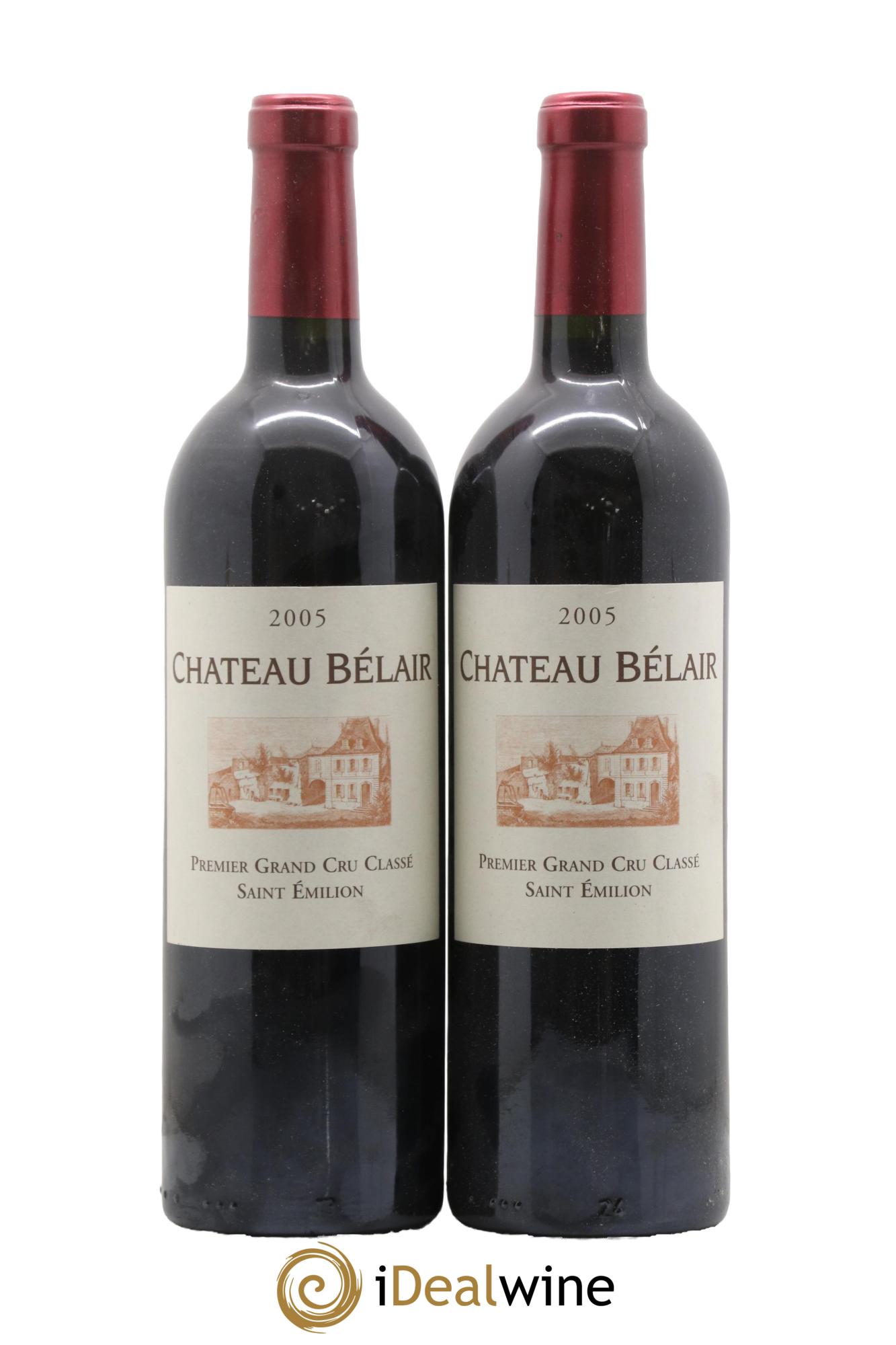 Château Belair (Belair-Monange) 1er Grand Cru Classé B 2005 - Lot of 2 bottles - 0