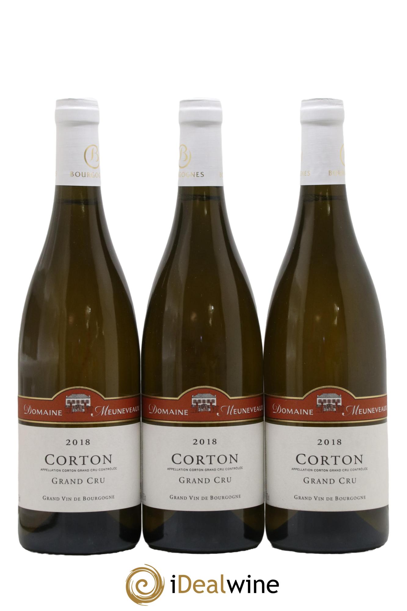 Corton Grand Cru Domaine Meuneveaux 2018 - Posten von 3 Flaschen - 0