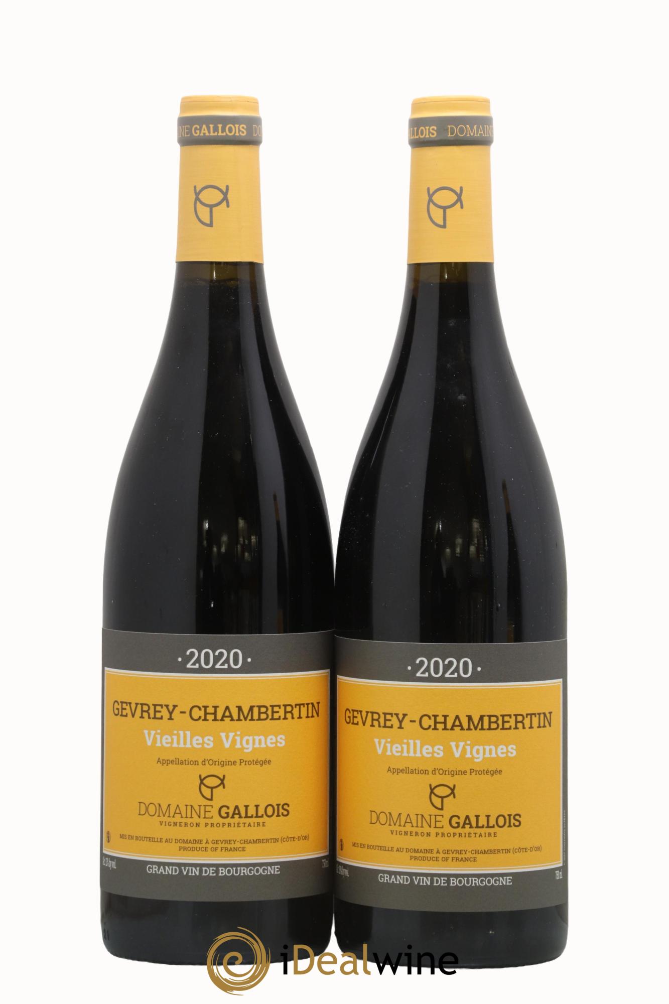 Gevrey-Chambertin Vieilles Vignes Gallois 2020 - Lot de 2 bouteilles - 0