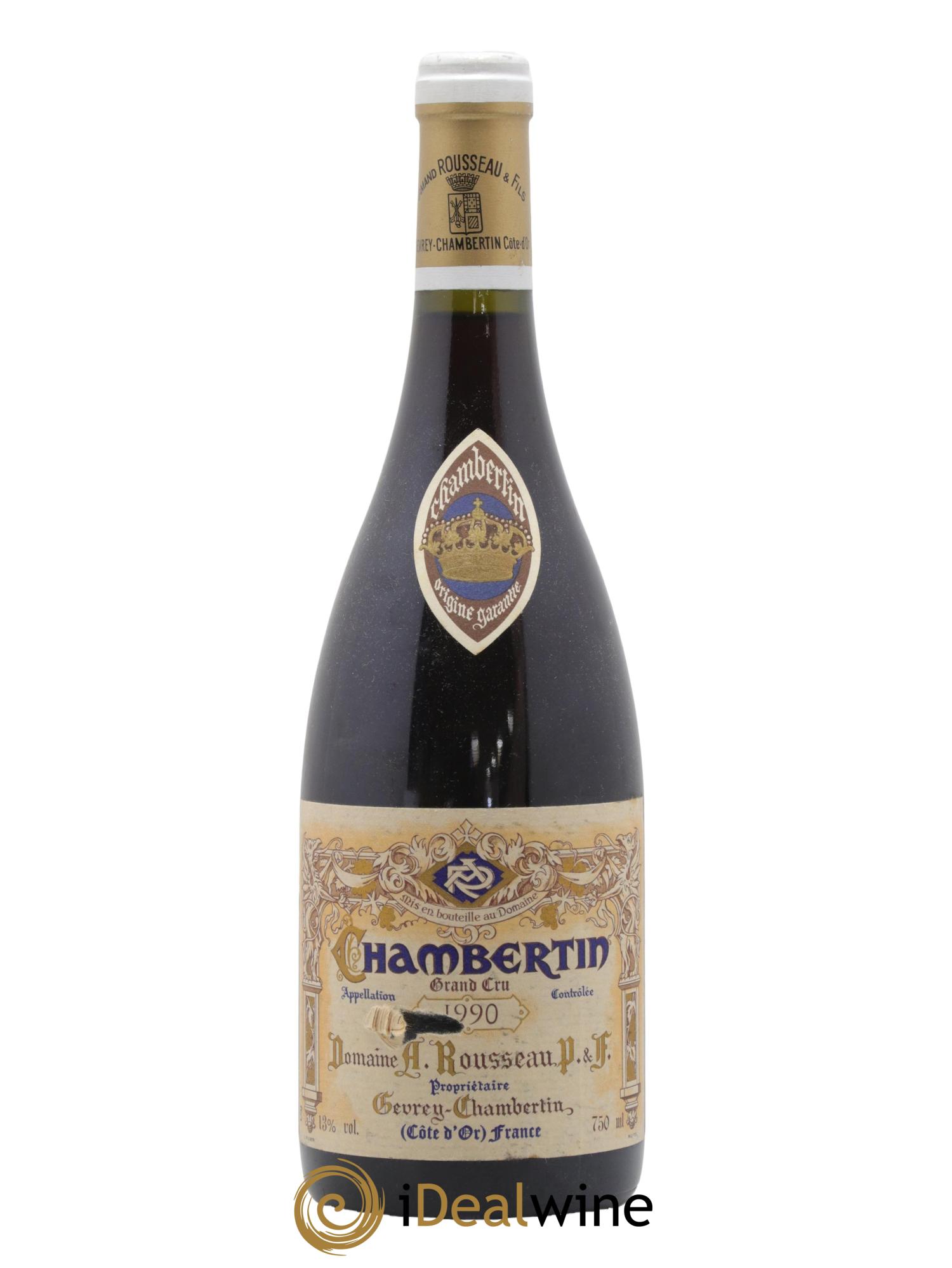 Chambertin Grand Cru Armand Rousseau (Domaine) 1990 - Lot de 1 bouteille - 0