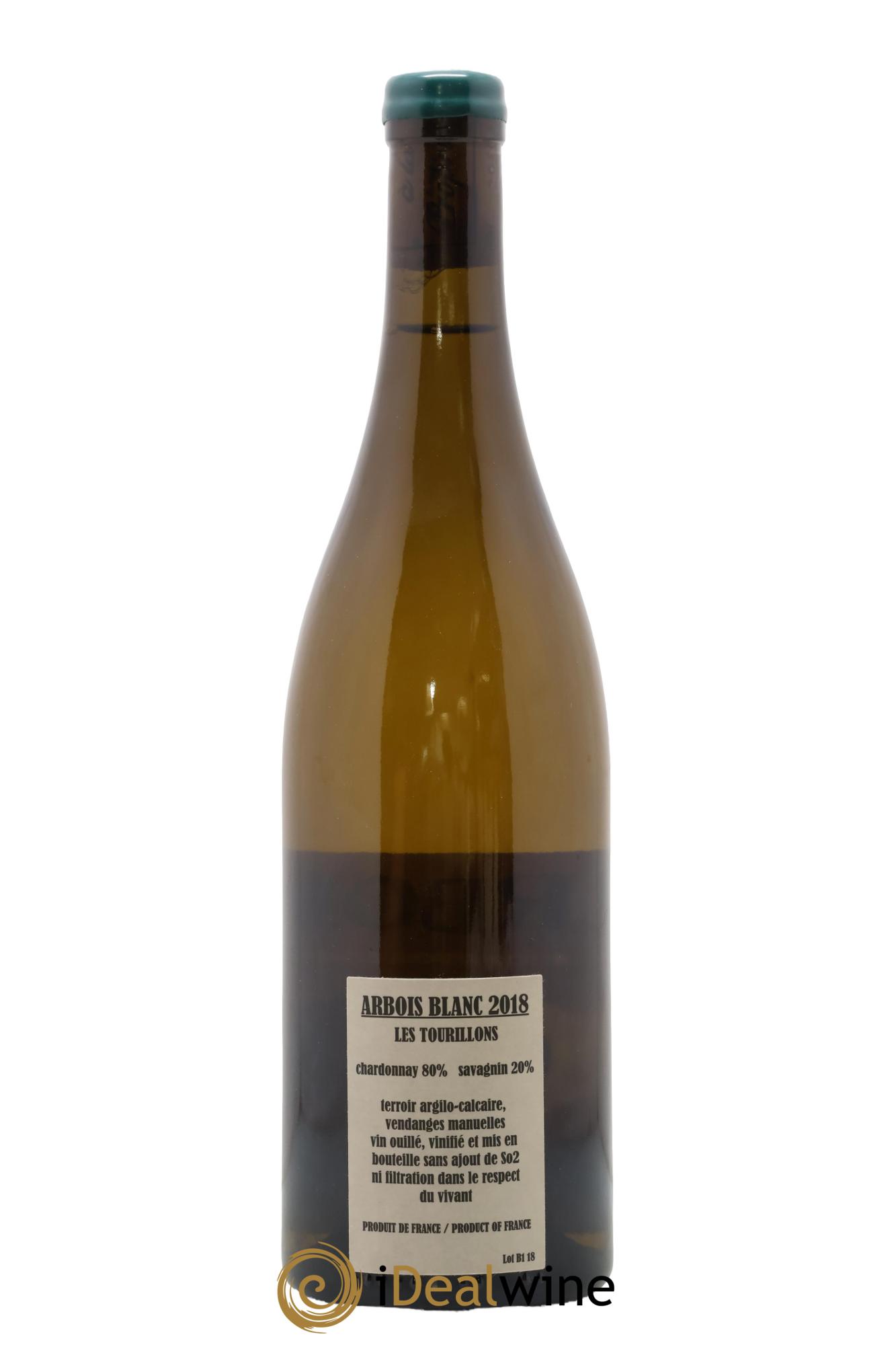 Arbois Chardonnay Savagnin Les Tourillons Adeline Houillon & Renaud Bruyère 2018 - Posten von 1 Flasche - 1