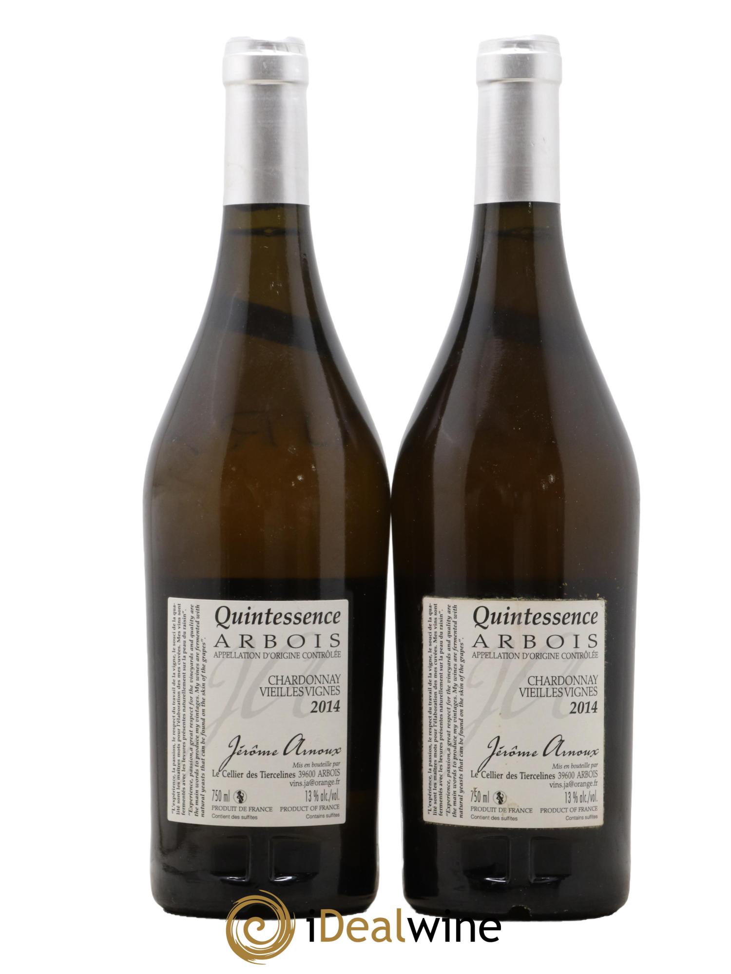 Arbois Quintessence Dom Jerome Arnoux 2014 - Lot de 2 bouteilles - 1
