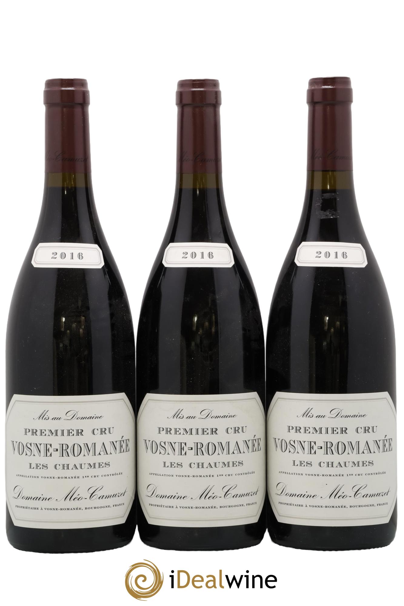 Vosne-Romanée 1er Cru Les Chaumes Méo-Camuzet (Domaine) 2016 - Lot of 3 bottles - 0