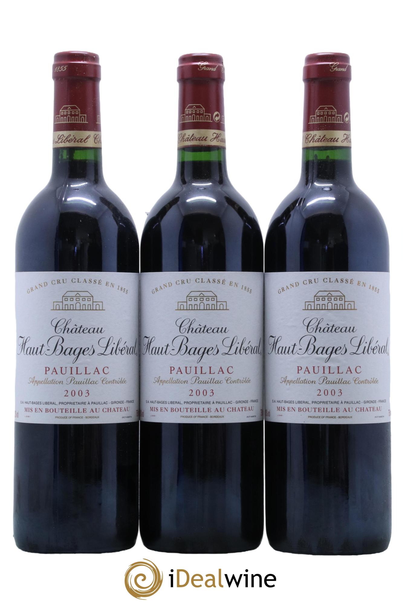 Château Haut Bages Libéral 5ème Grand Cru Classé 2003 - Lot de 12 bouteilles - 4