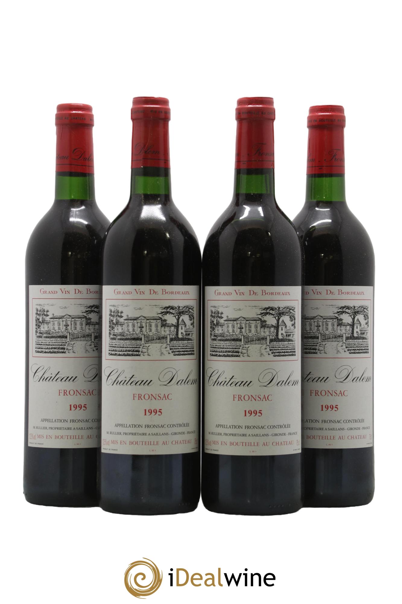 Château Dalem 1995 - Lot of 4 bottles - 0