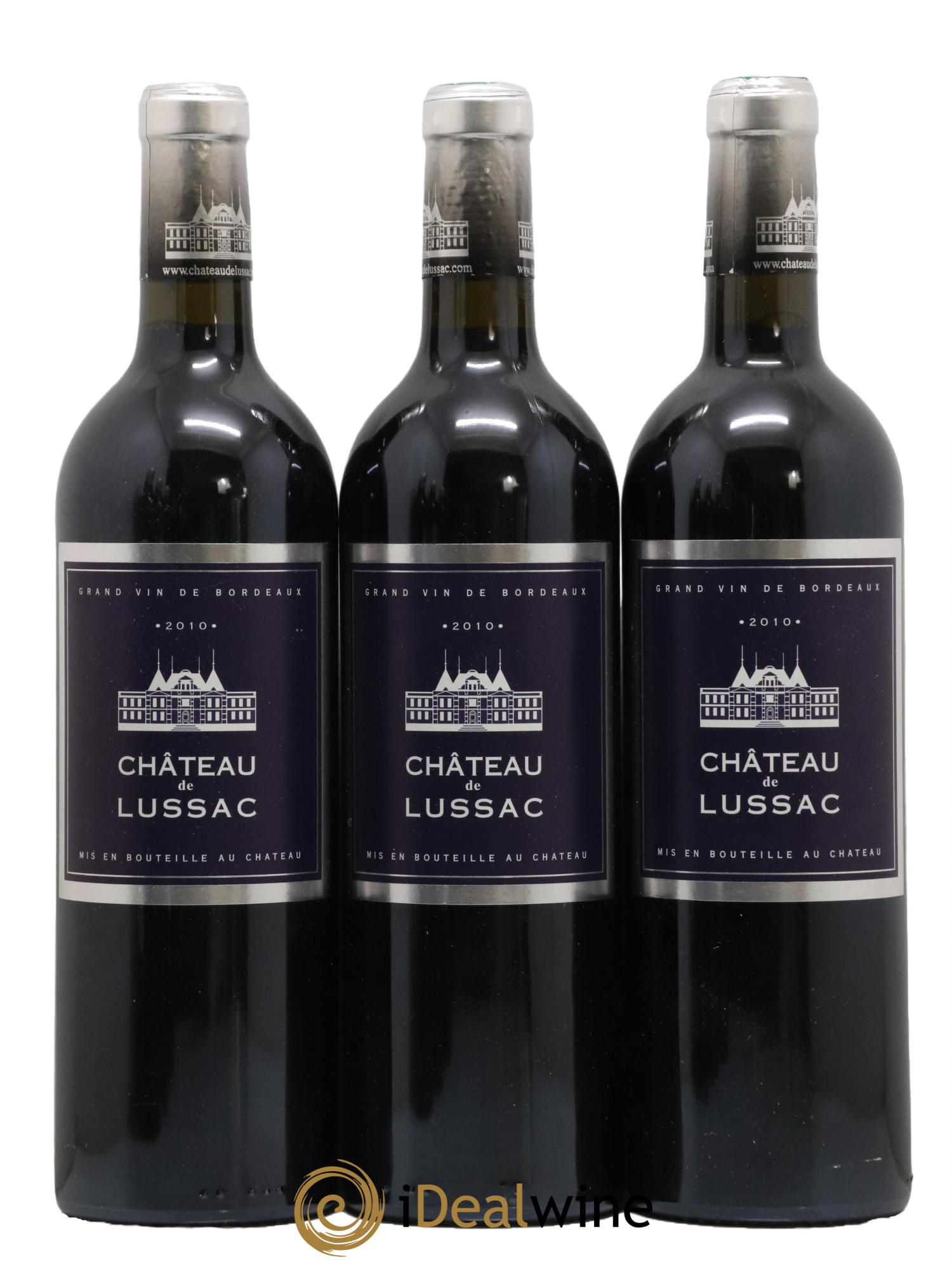 Lussac Saint-Émilion Chateau de Lussac 2010 - Lot of 6 bottles - 1