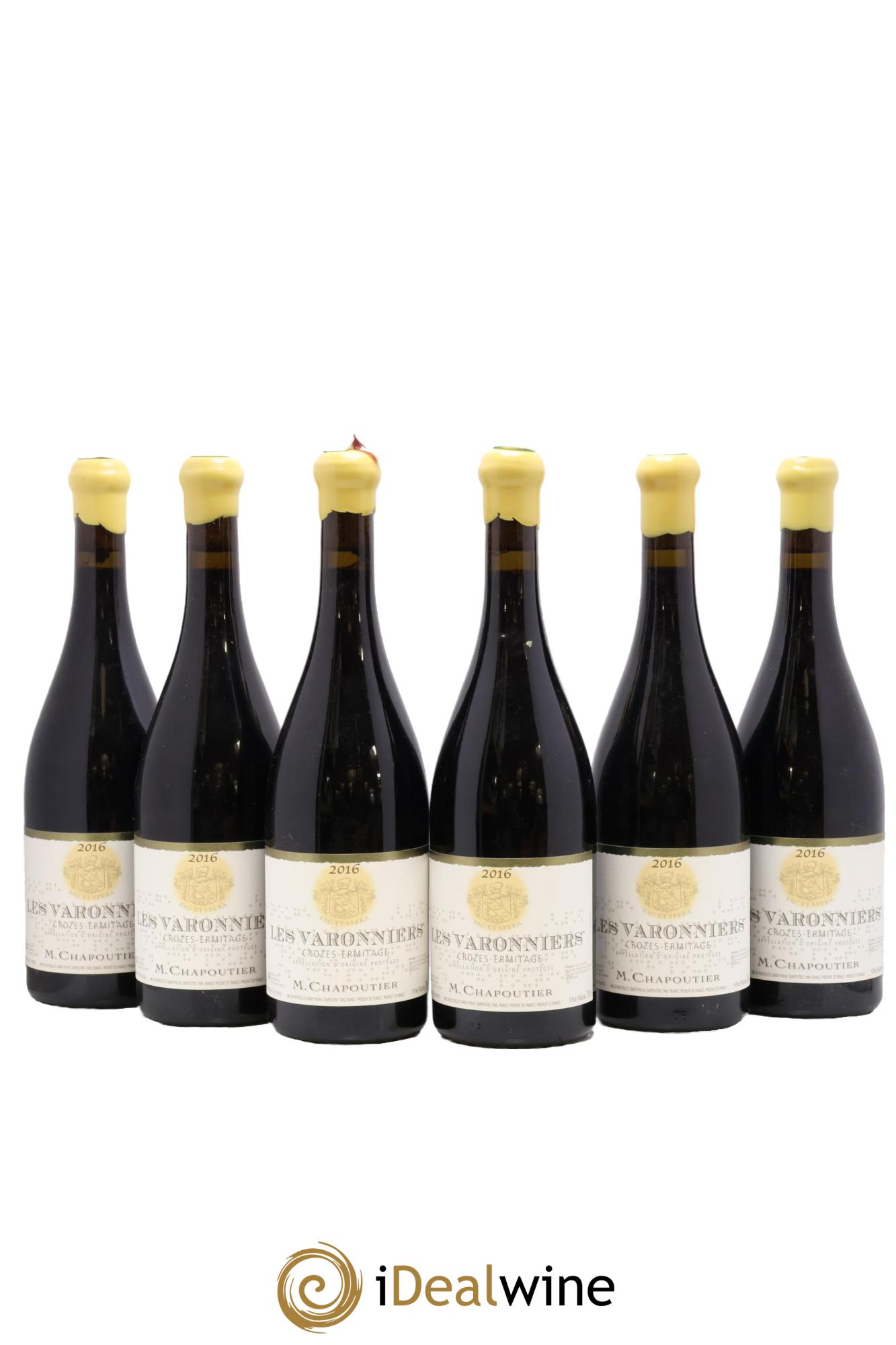 Crozes-Hermitage Les Varonniers Chapoutier 2016 - Lotto di 6 bottiglie - 0