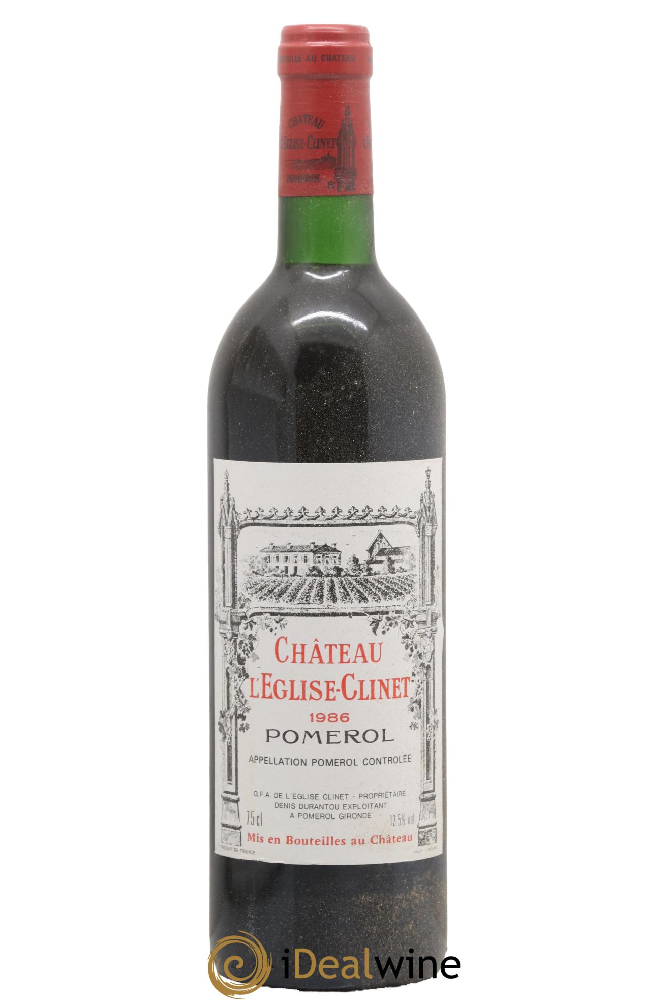 Château l' Église Clinet 1986 - Lot of 1 bottle - 0