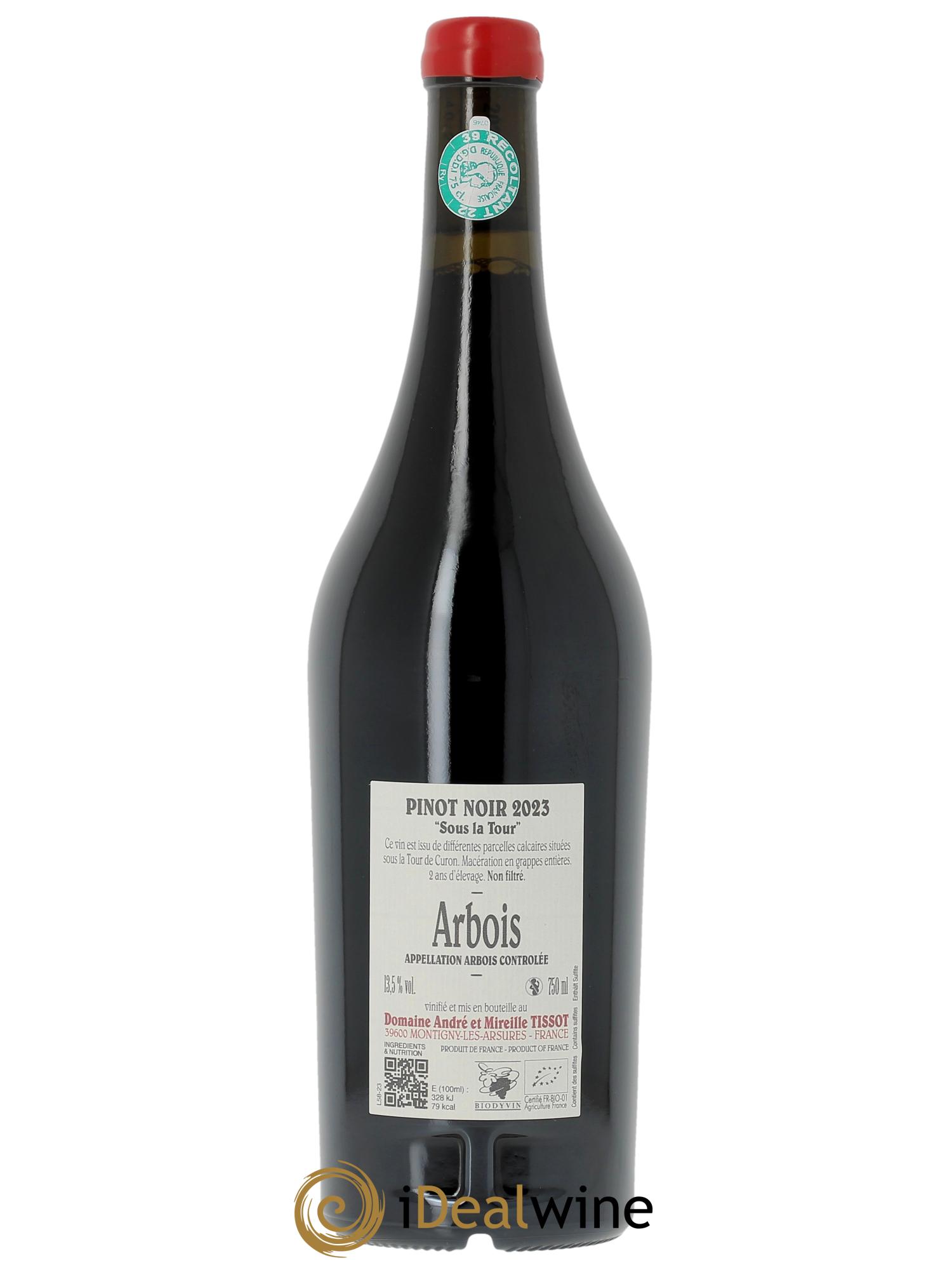 Arbois Sous la Tour Pinot Noir Bénédicte et Stéphane Tissot  2023 - Posten von 1 Flasche - 1