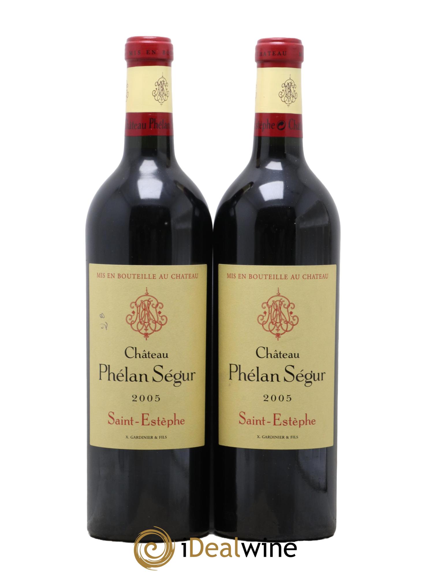 Château Phélan Ségur 2005 - Lotto di 2 bottiglie - 0