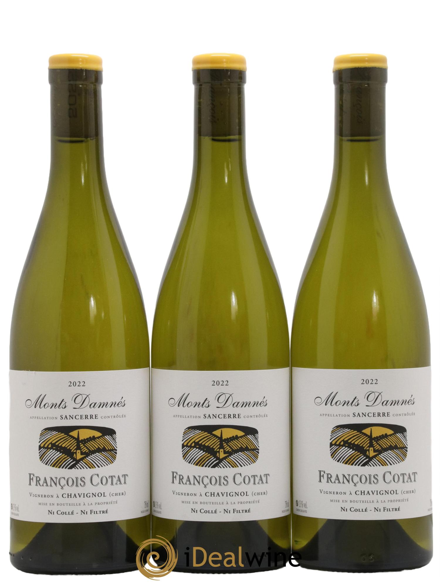 Sancerre Les Monts Damnés François Cotat 2022 - Lot de 3 bouteilles - 0