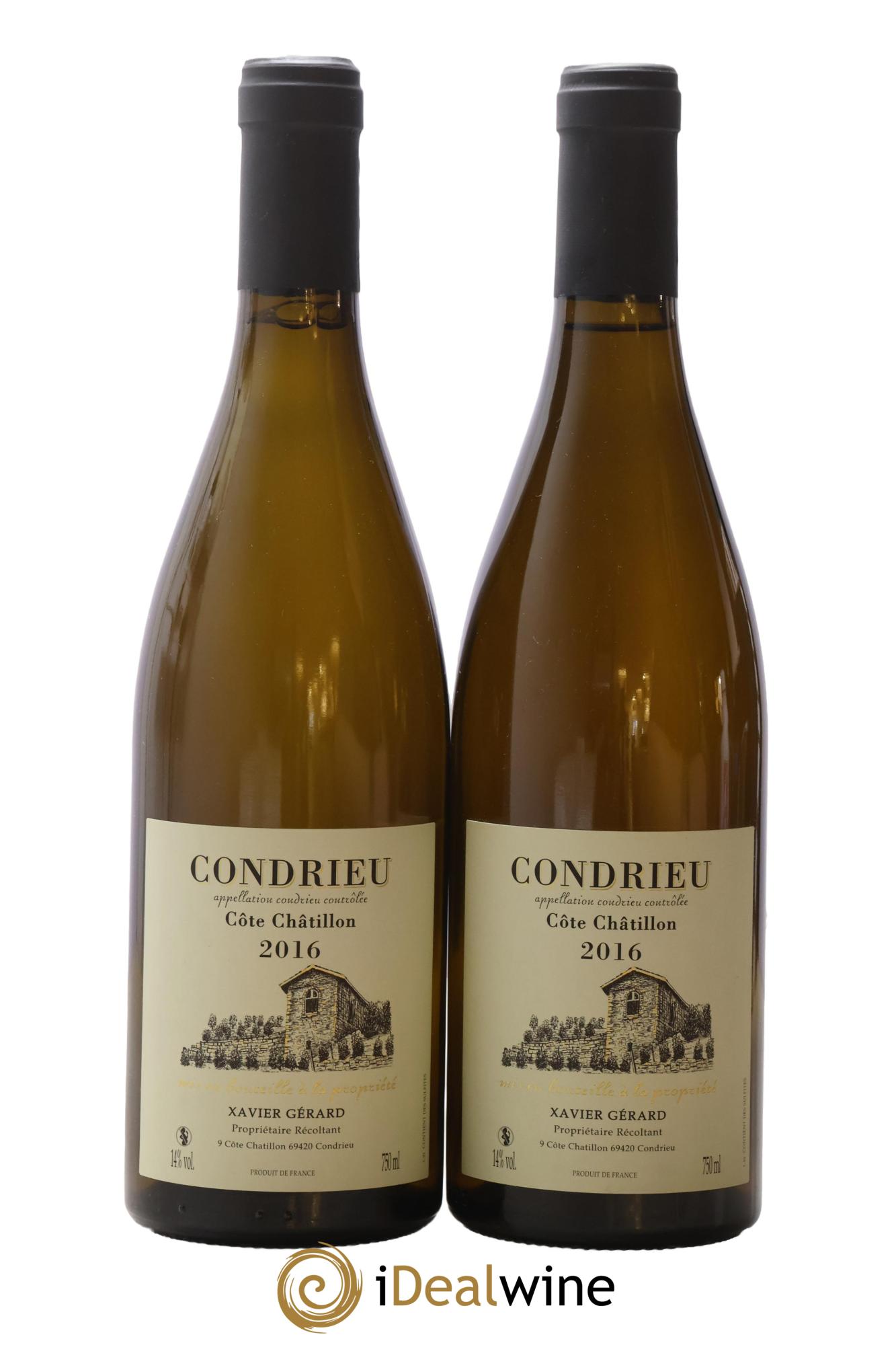 Condrieu Côte Châtillon Xavier Gérard 2016 - Lot of 2 bottles - 0