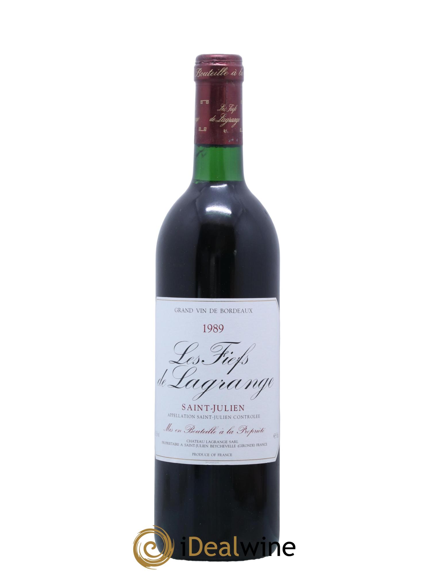 Les Fiefs de Lagrange Second Vin 1989 - Lotto di 1 bottiglia - 0