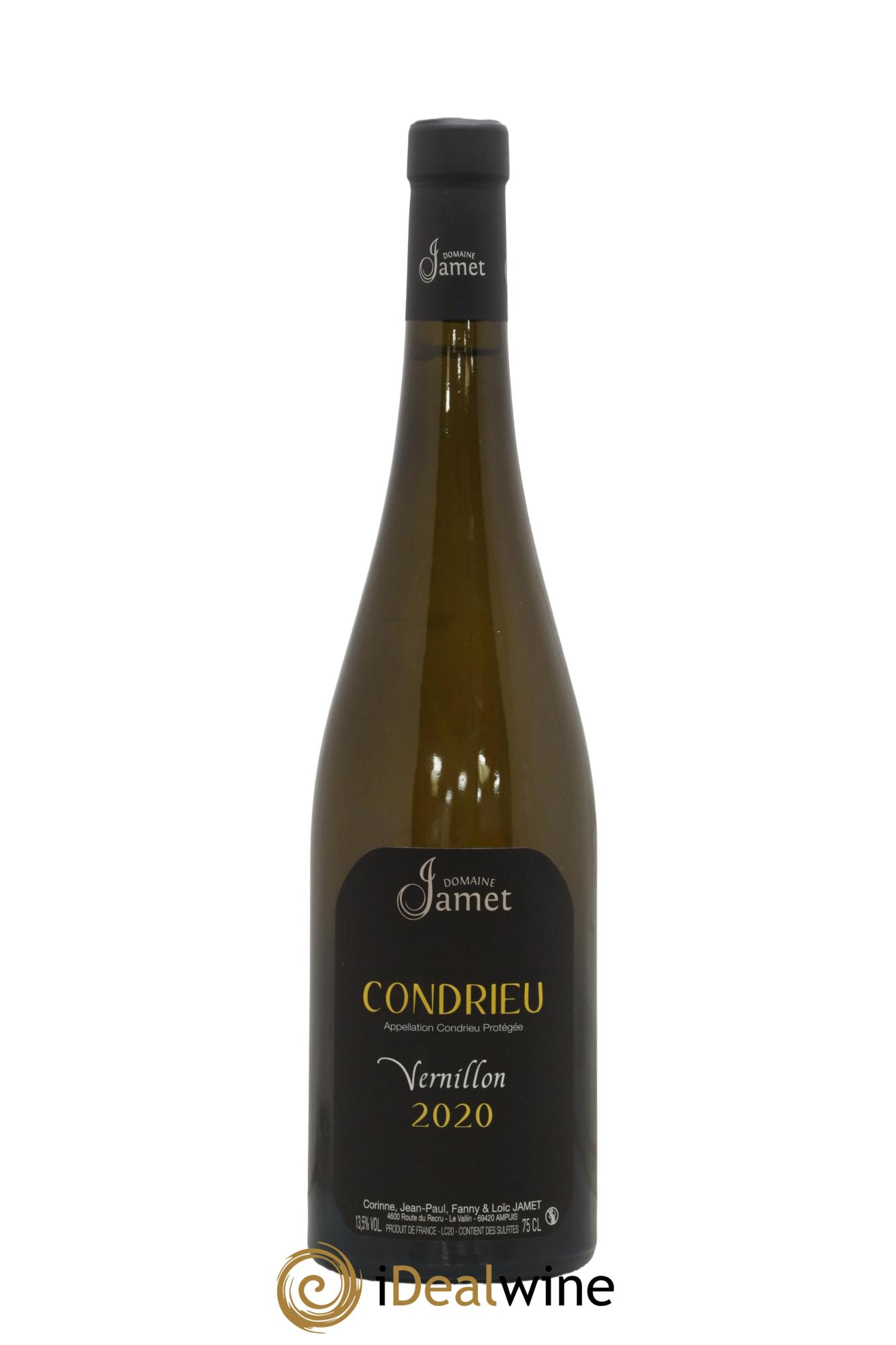 Condrieu Vernillon Jamet (Domaine) 2020 - Lot de 1 bouteille - 0