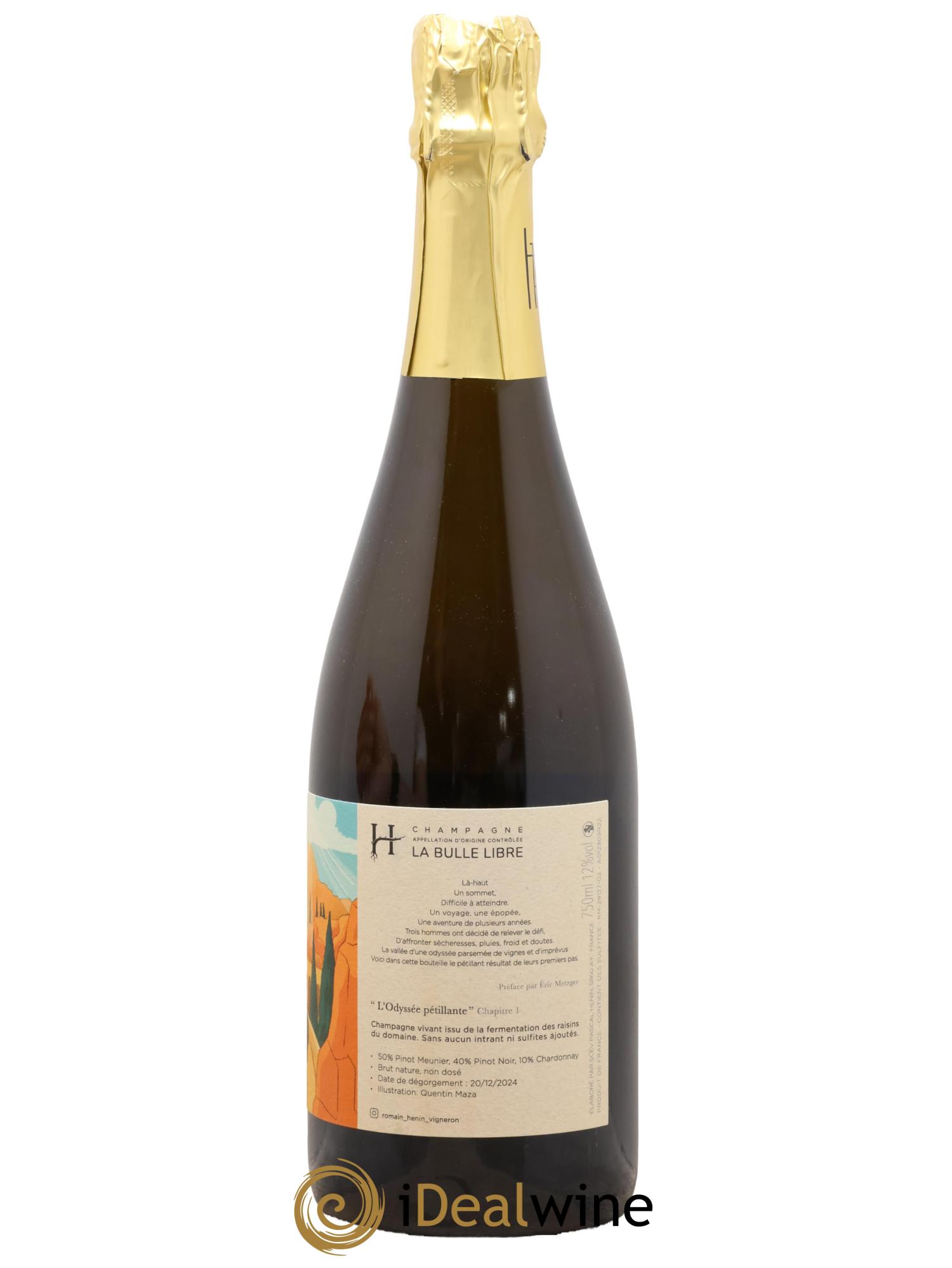 L'Odyssée Pétillante Chapitre 1 Romain Henin - Lot of 1 bottle - 1