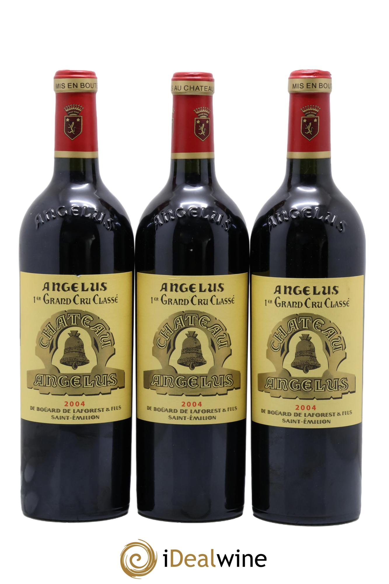 Château Angélus 1er Grand Cru Classé A 2004 - Posten von 3 Flaschen - 0