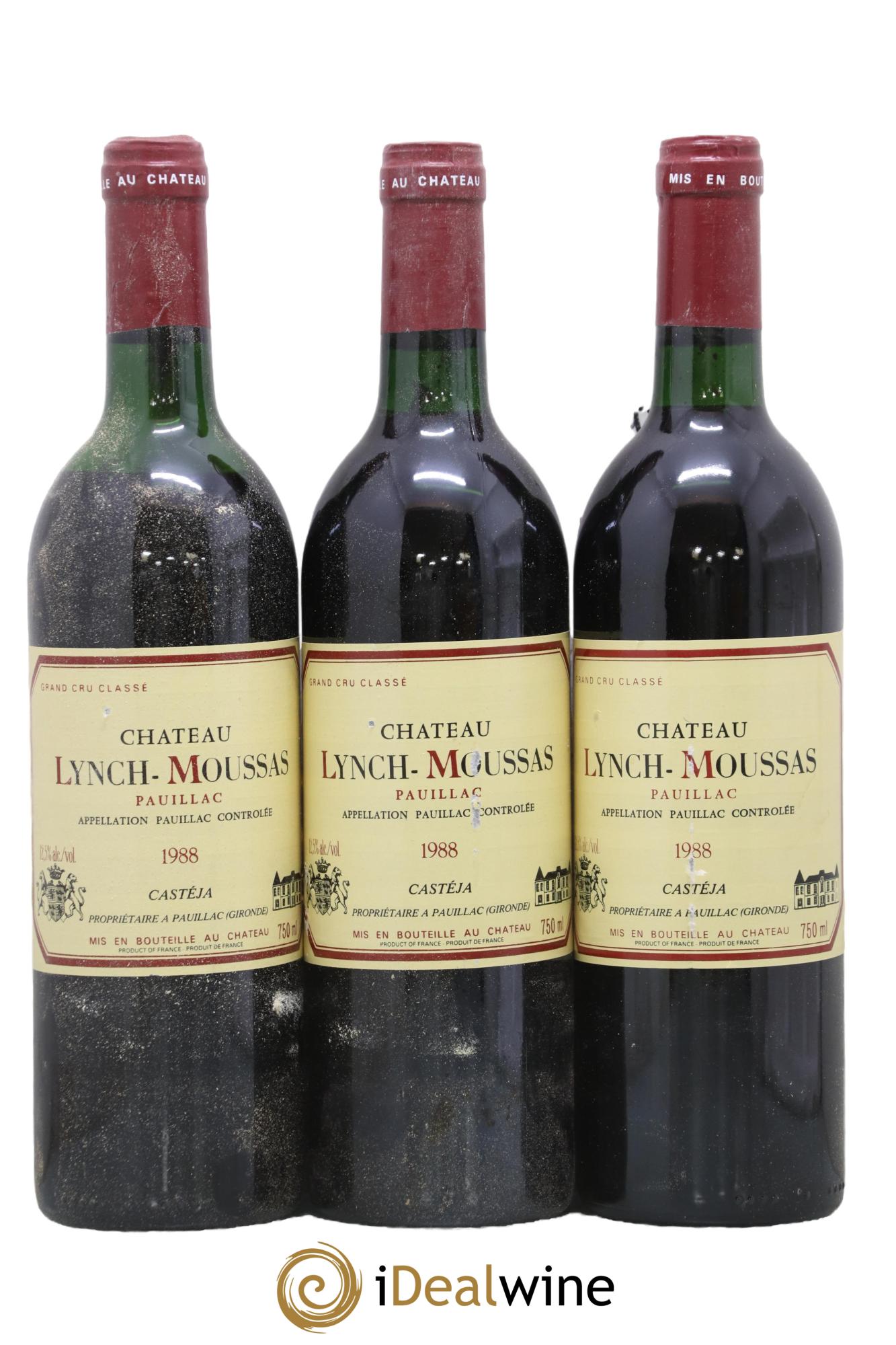 Château Lynch Moussas 5ème Grand Cru Classé 1988 - Lot de 12 bouteilles - 2