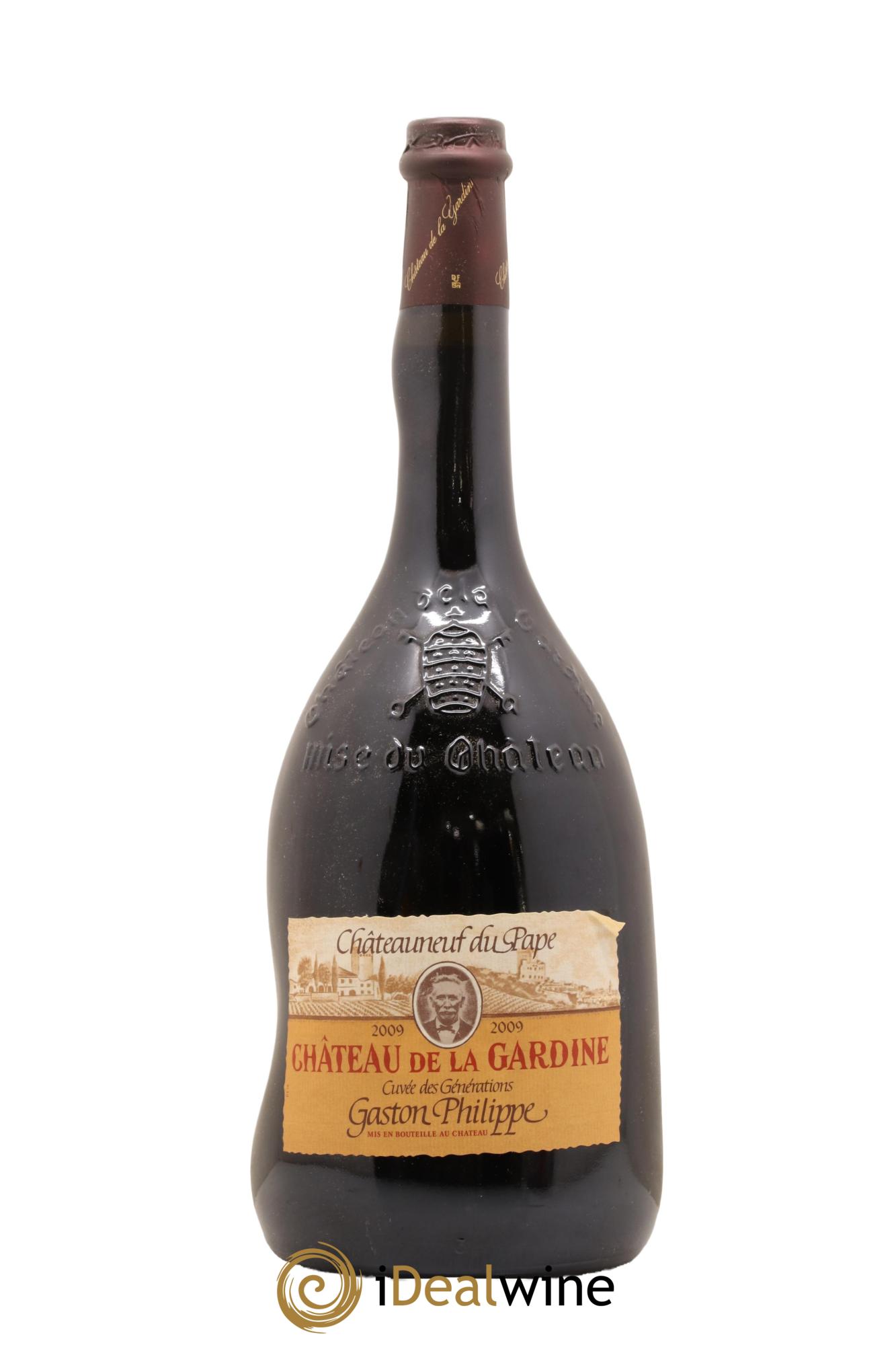 Châteauneuf-du-Pape Cuvee des Generations Gaston Philippe Chateau La Gardine 2009 - Lot de 1 magnum - 1