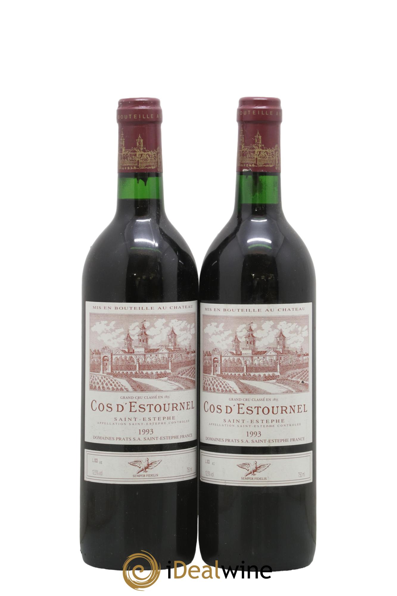 Cos d'Estournel 2ème Grand Cru Classé 1993 - Lot of 2 bottles - 0