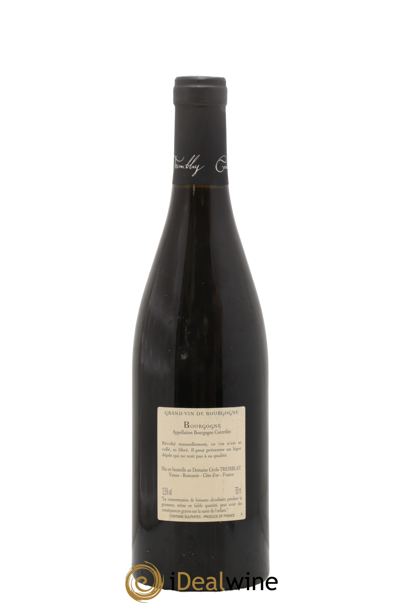 Bourgogne La Croix Blanche Cécile Tremblay 2014 - Lot de 1 bouteille - 1