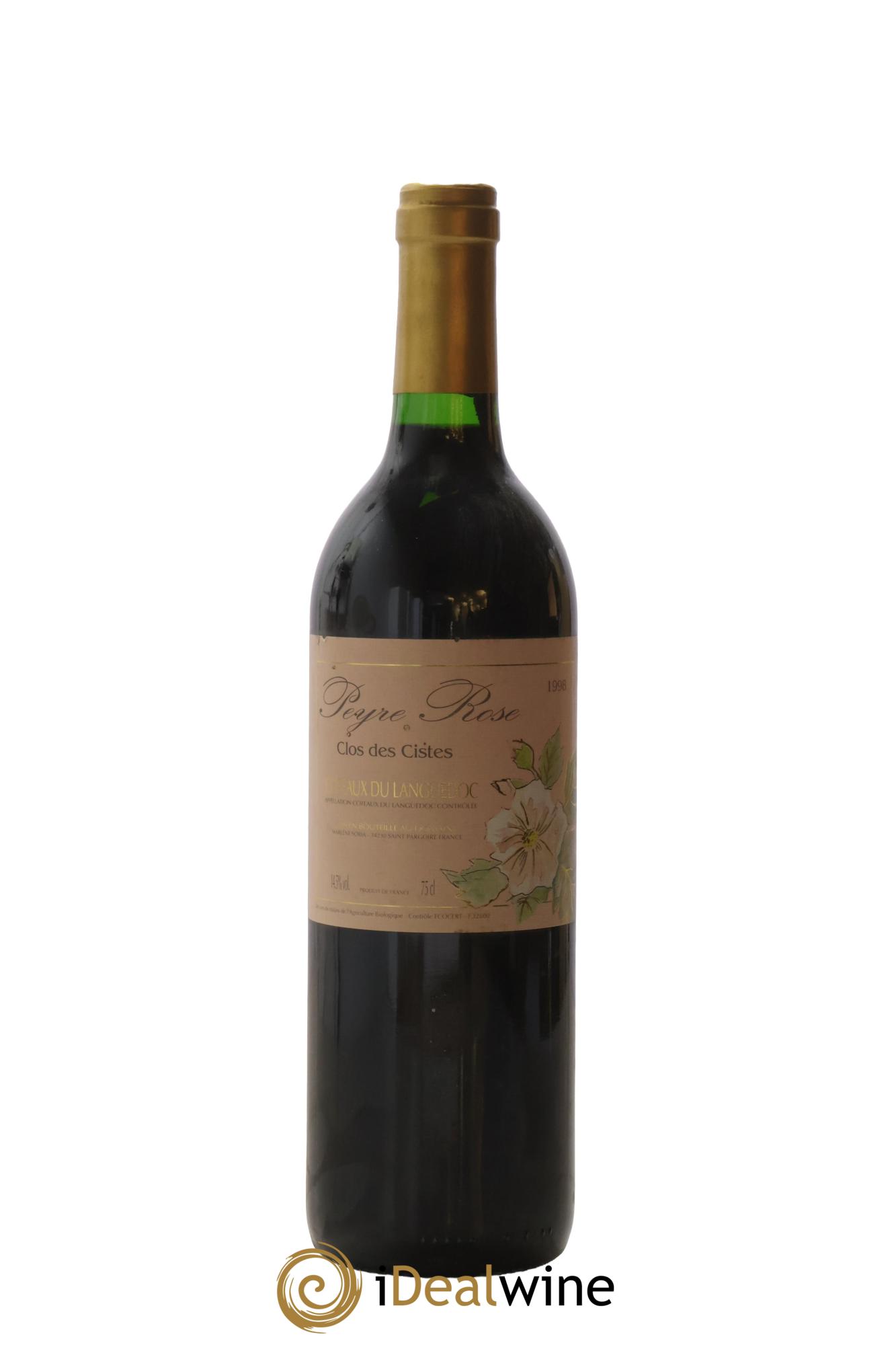 Vin de France (anciennement Coteaux du Languedoc) Domaine Peyre Rose Les Cistes Marlène Soria 1998 - Lotto di 1 bottiglia - 0