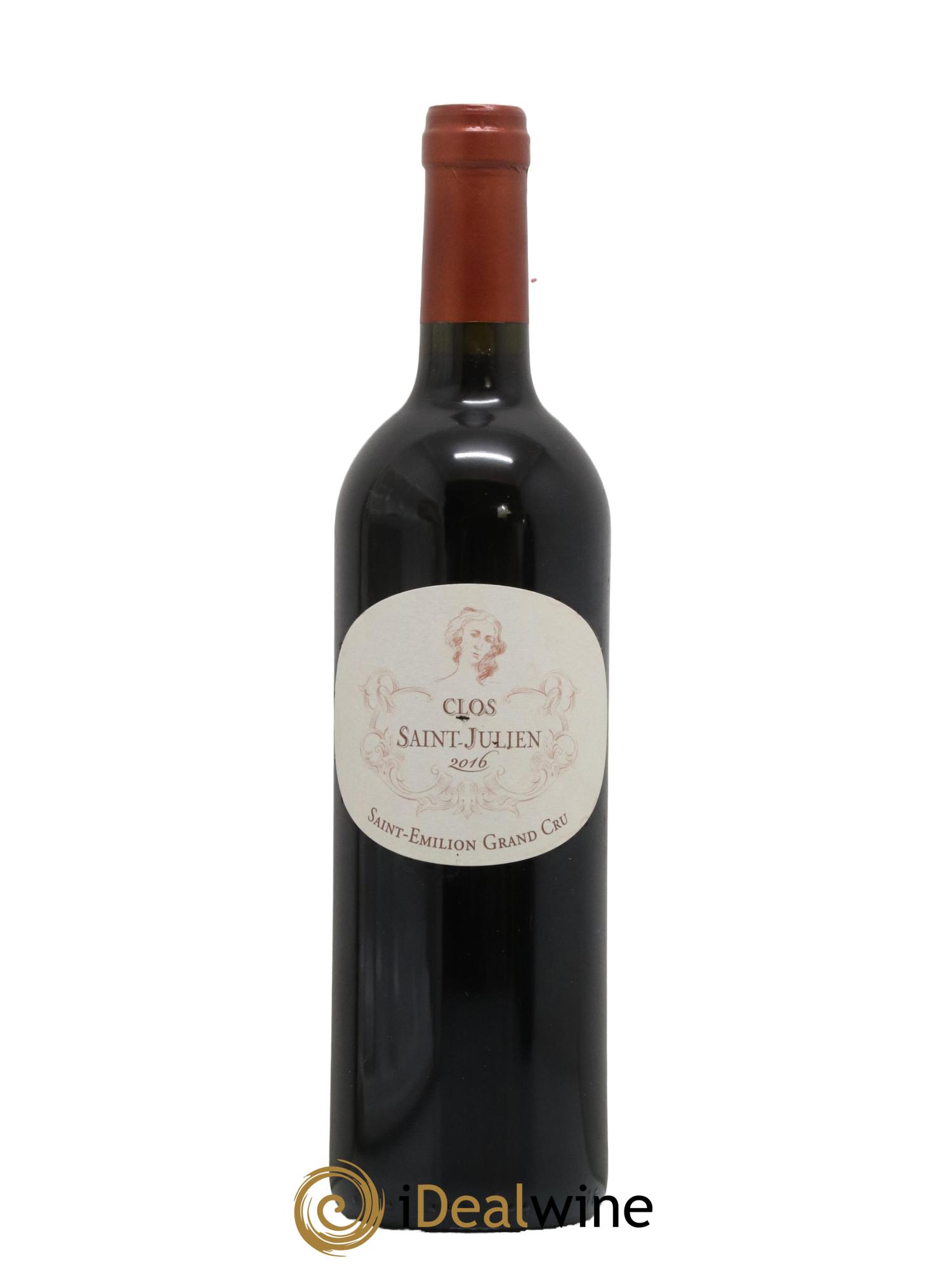 Saint-Émilion Grand Cru Clos Saint-Julien 2016 - Lot de 1 bouteille - 0