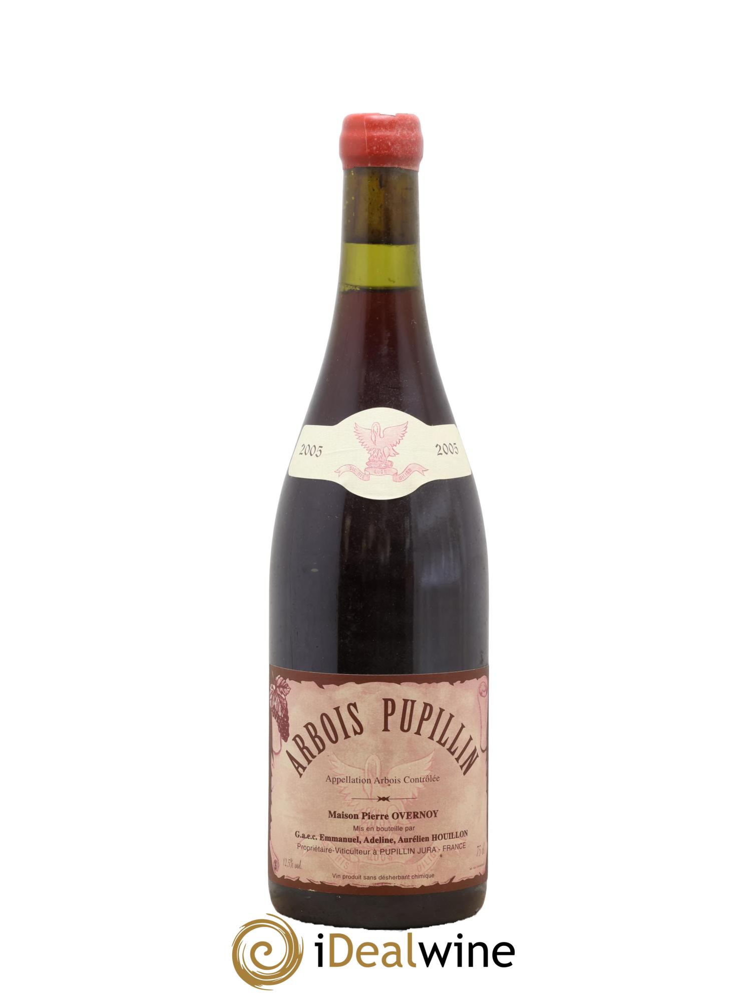 Arbois Pupillin Poulsard (cire rouge) Overnoy-Houillon (Domaine) 2005 - Posten von 1 Flasche - 0