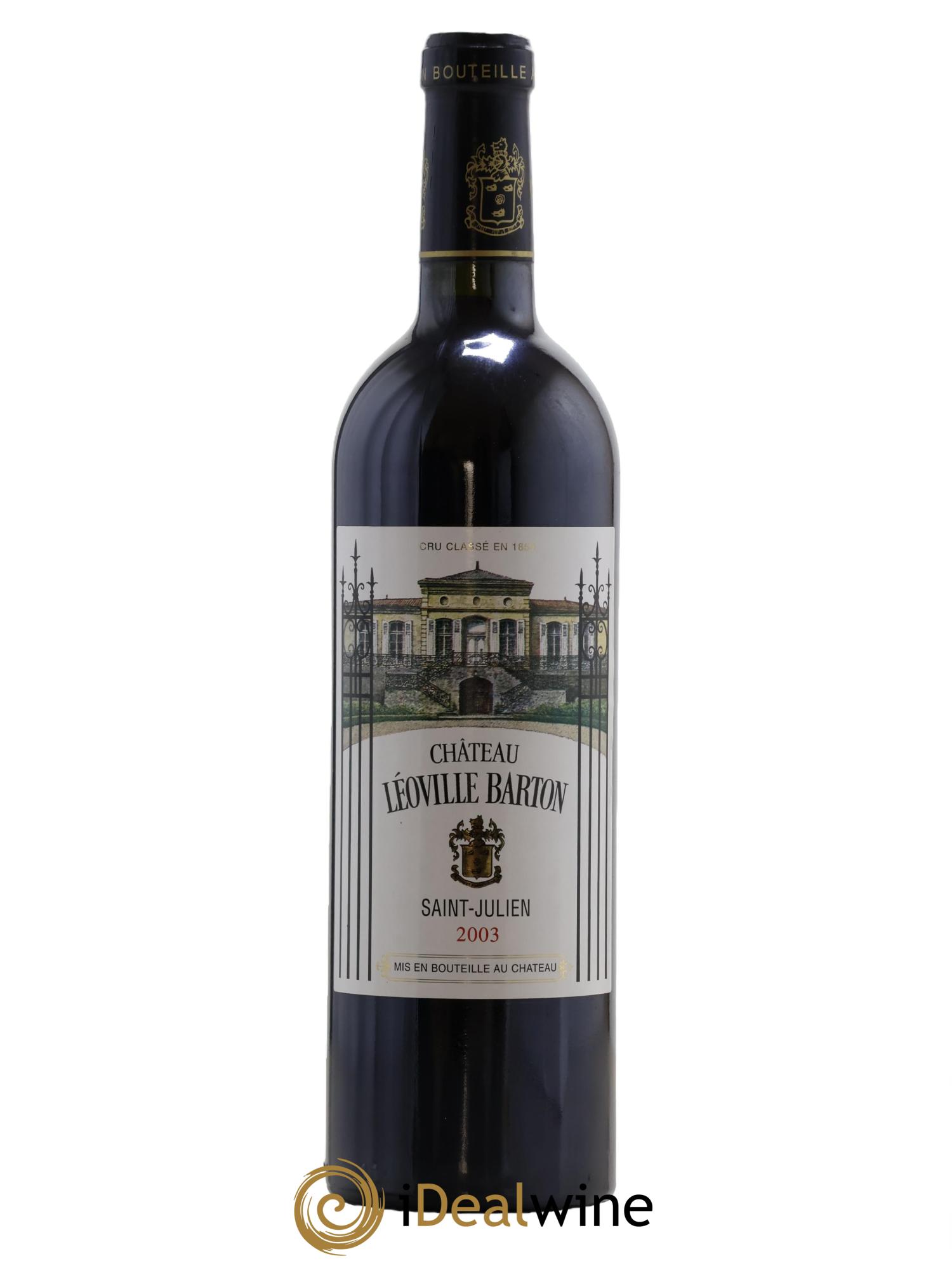 Château Léoville Barton 2ème Grand Cru Classé 2003 - Lot de 1 bouteille - 0
