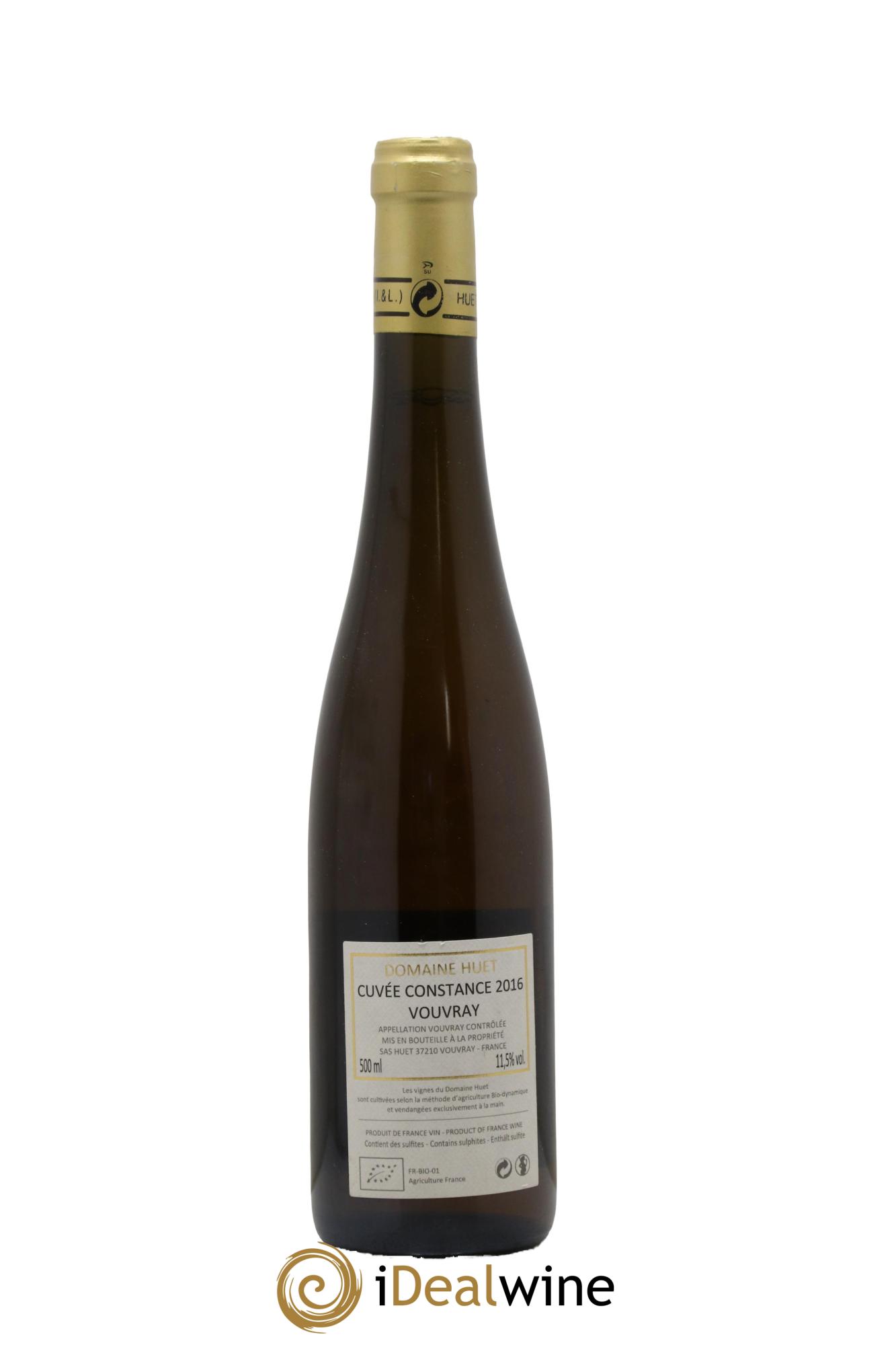 Vouvray Cuvée Constance Domaine Huet 2016 - Lot de 1 format 50cl - 1