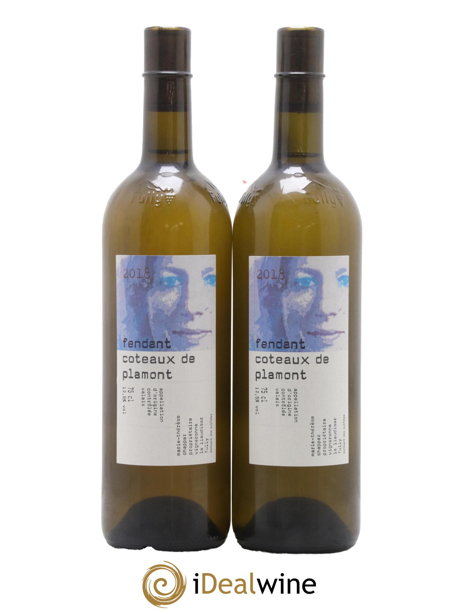 Valais Marie-Thérèse Chappaz Fully Coteaux de Plamont 2018 - Lot de 2 bouteilles - 0