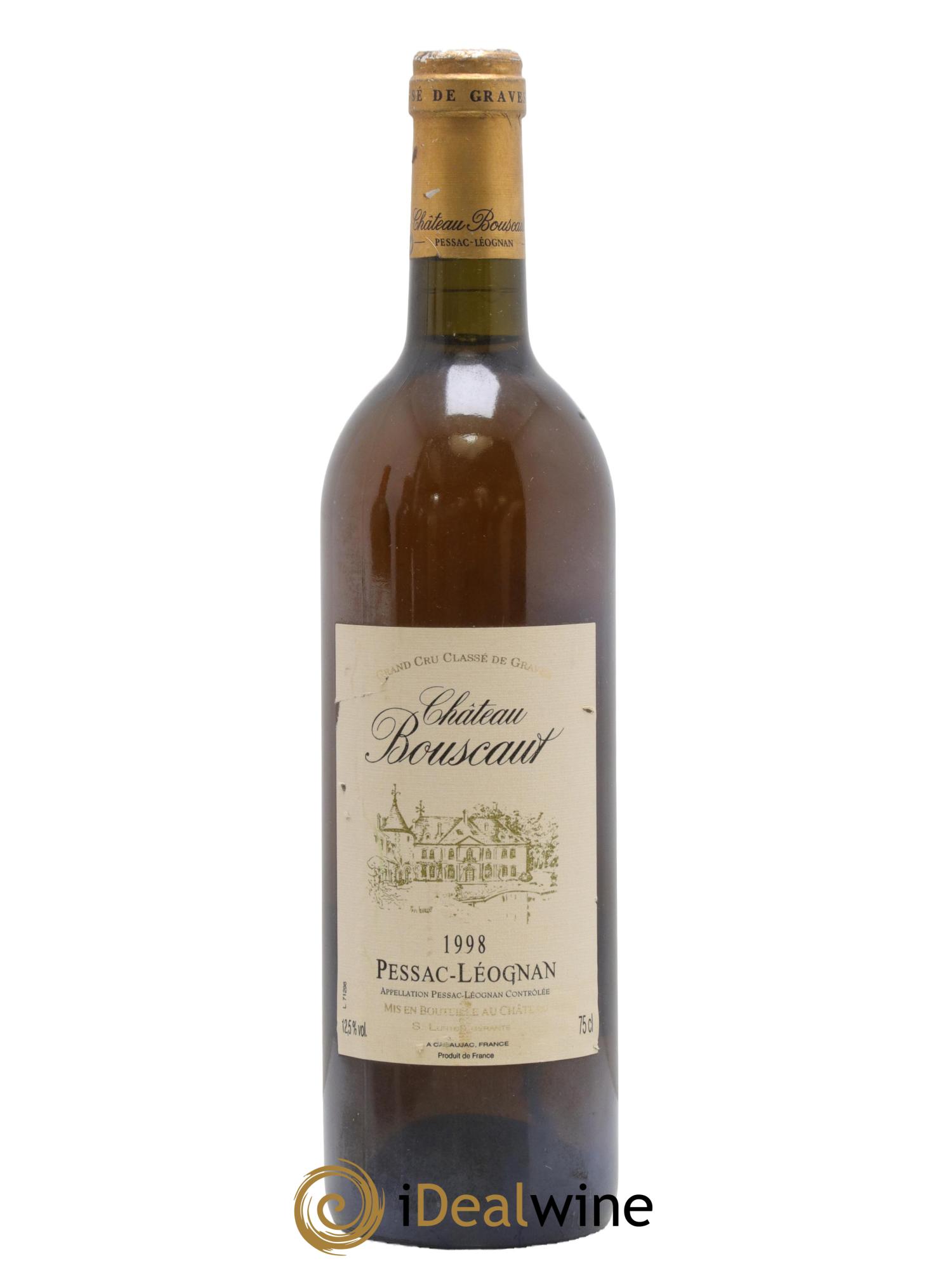 Château Bouscaut Cru Classé de Graves 1998 - Posten von 1 Flasche - 0