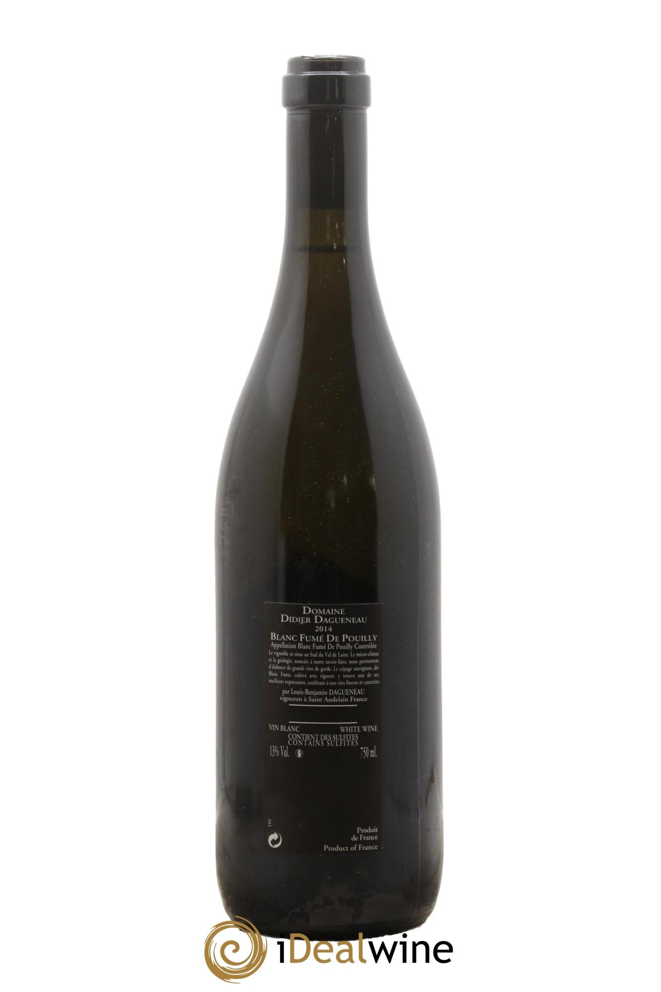 Vin de France (anciennement Pouilly-Fumé) Silex Dagueneau (Domaine Didier - Louis-Benjamin) 2014 - Lot of 1 bottle - 1