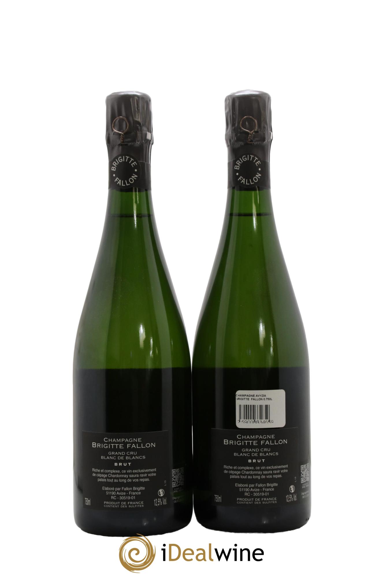 Champagne Avysia Brigitte Fallon - Lot de 2 bouteilles - 1