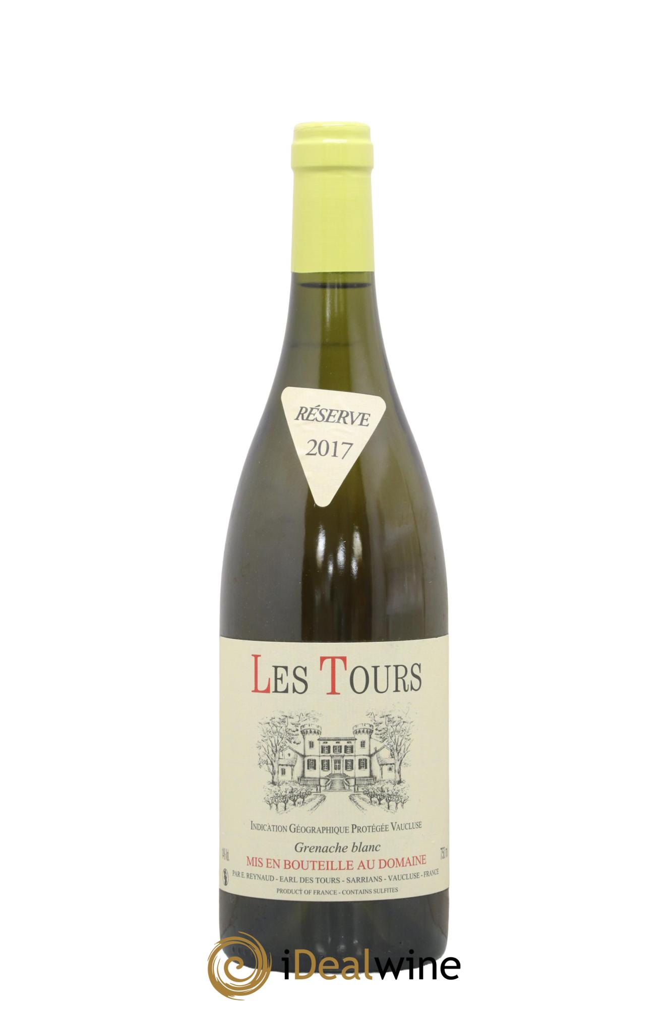 IGP Vaucluse (Vin de Pays de Vaucluse) Les Tours Grenache Blanc Emmanuel Reynaud 2017 - Posten von 1 Flasche - 0