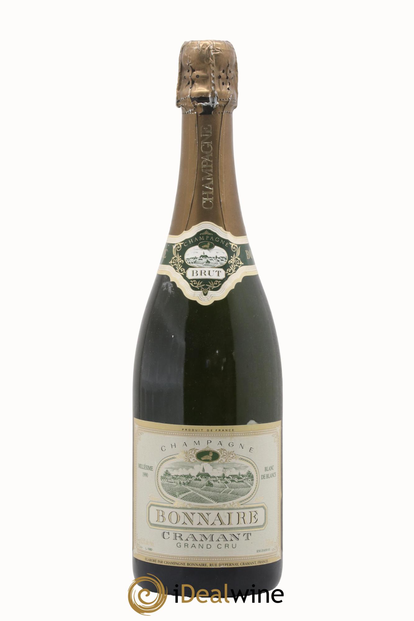 Champagne Cramant Vintage Bonnaire 1990 - Lot of 1 bottle - 0
